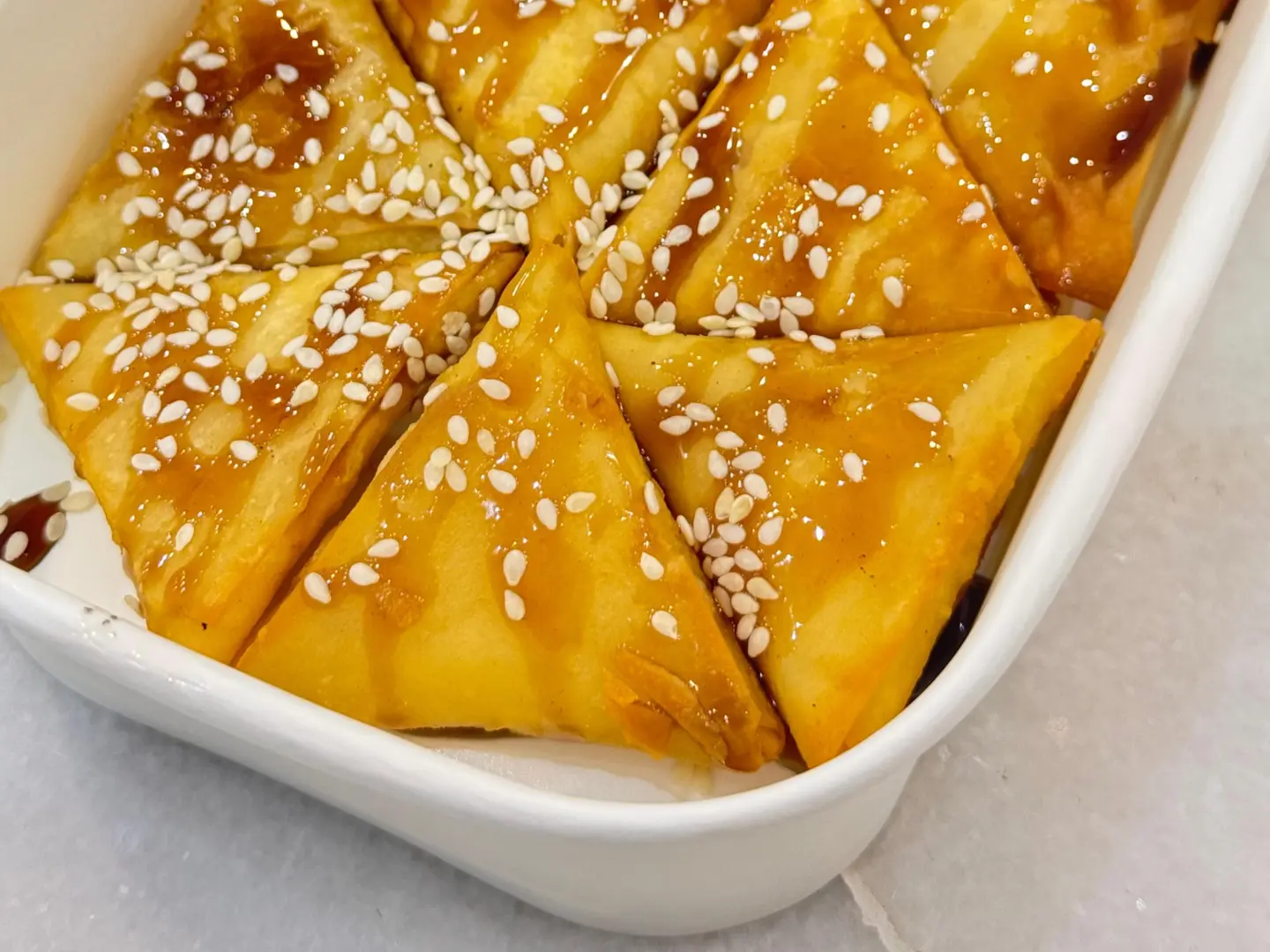 Stuffed With Cheese Dipped In Date Molasses