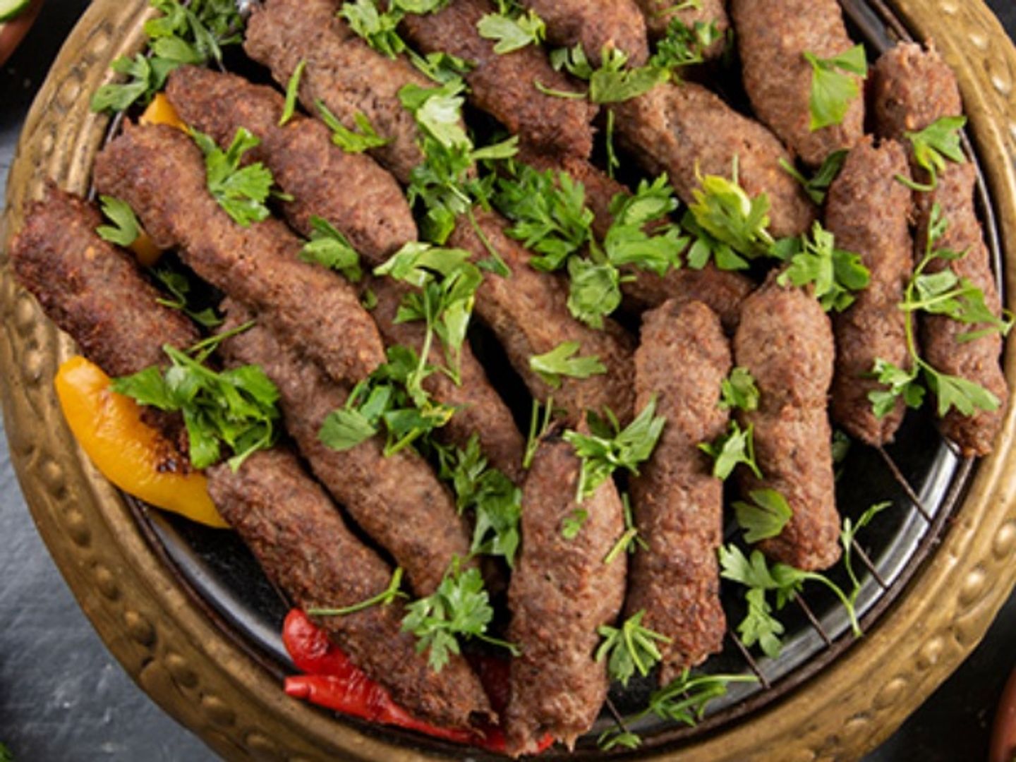 كيلو كباب كفته بطاطس - خبز - طحينة