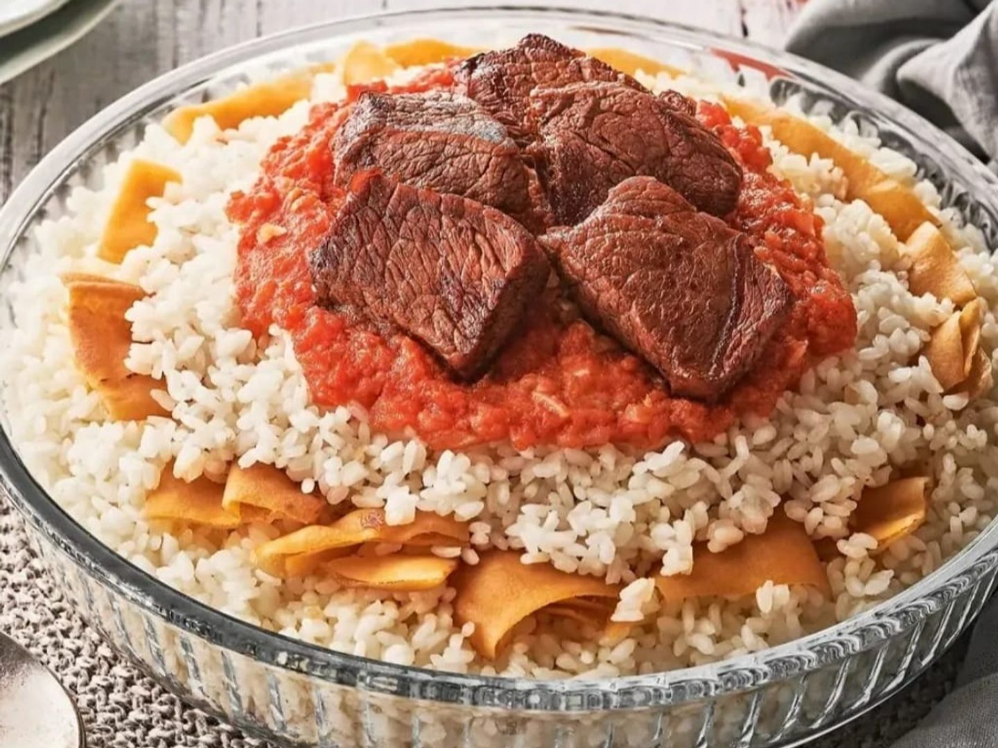 فته باللحمة