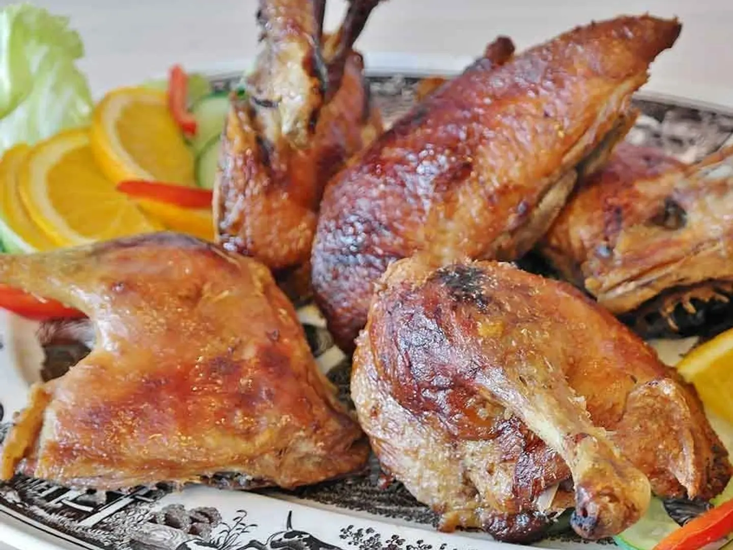 ربع ورك بطة - ارز بالشعرية - سلطة