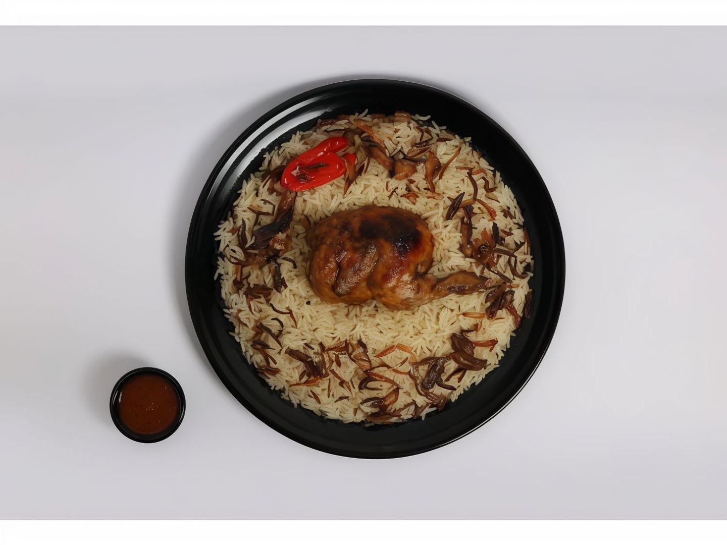 نصف دجاج أرز بشاور