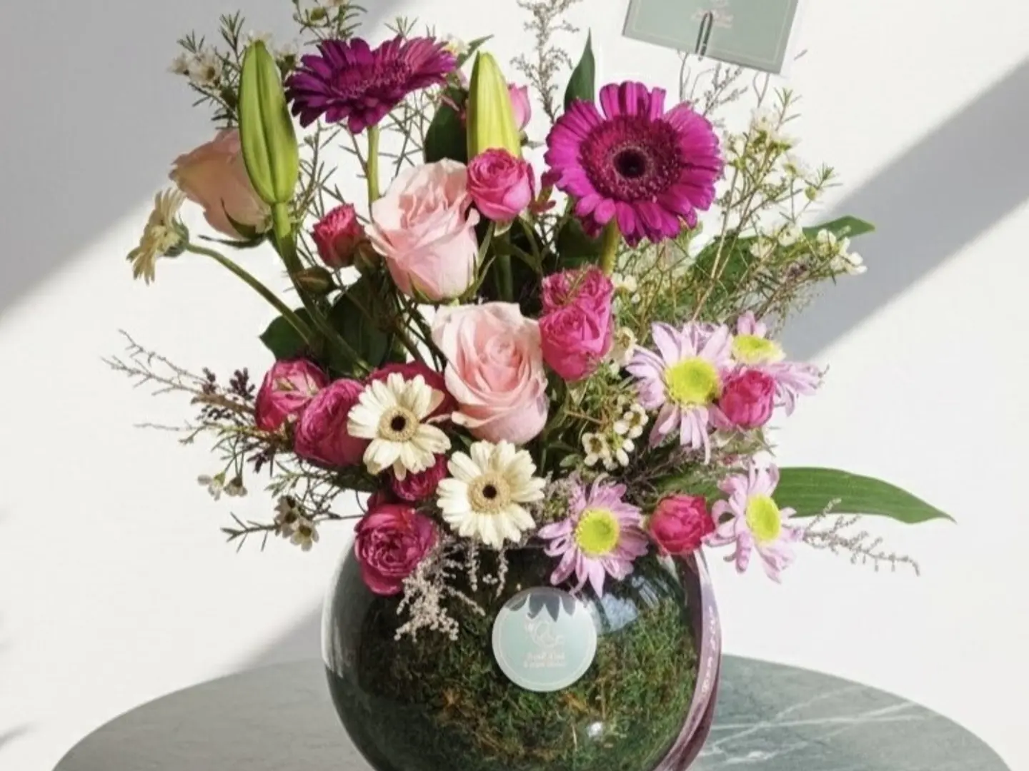 Pink Gratitude Vase