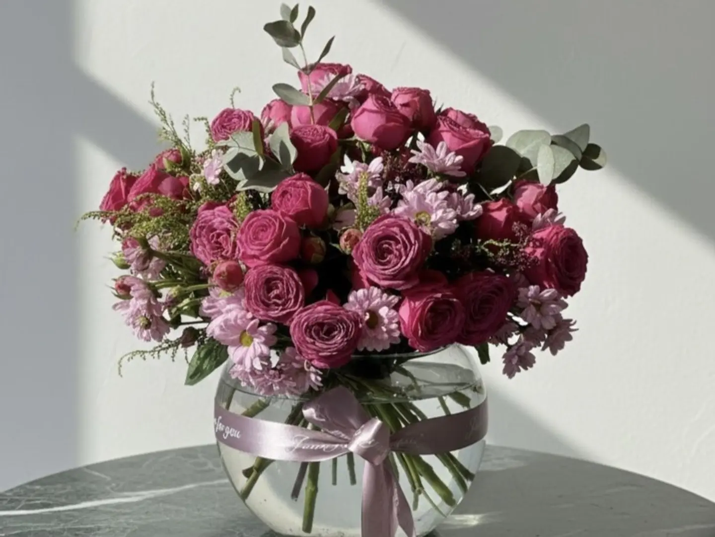 Luxury Purple Rose Vase