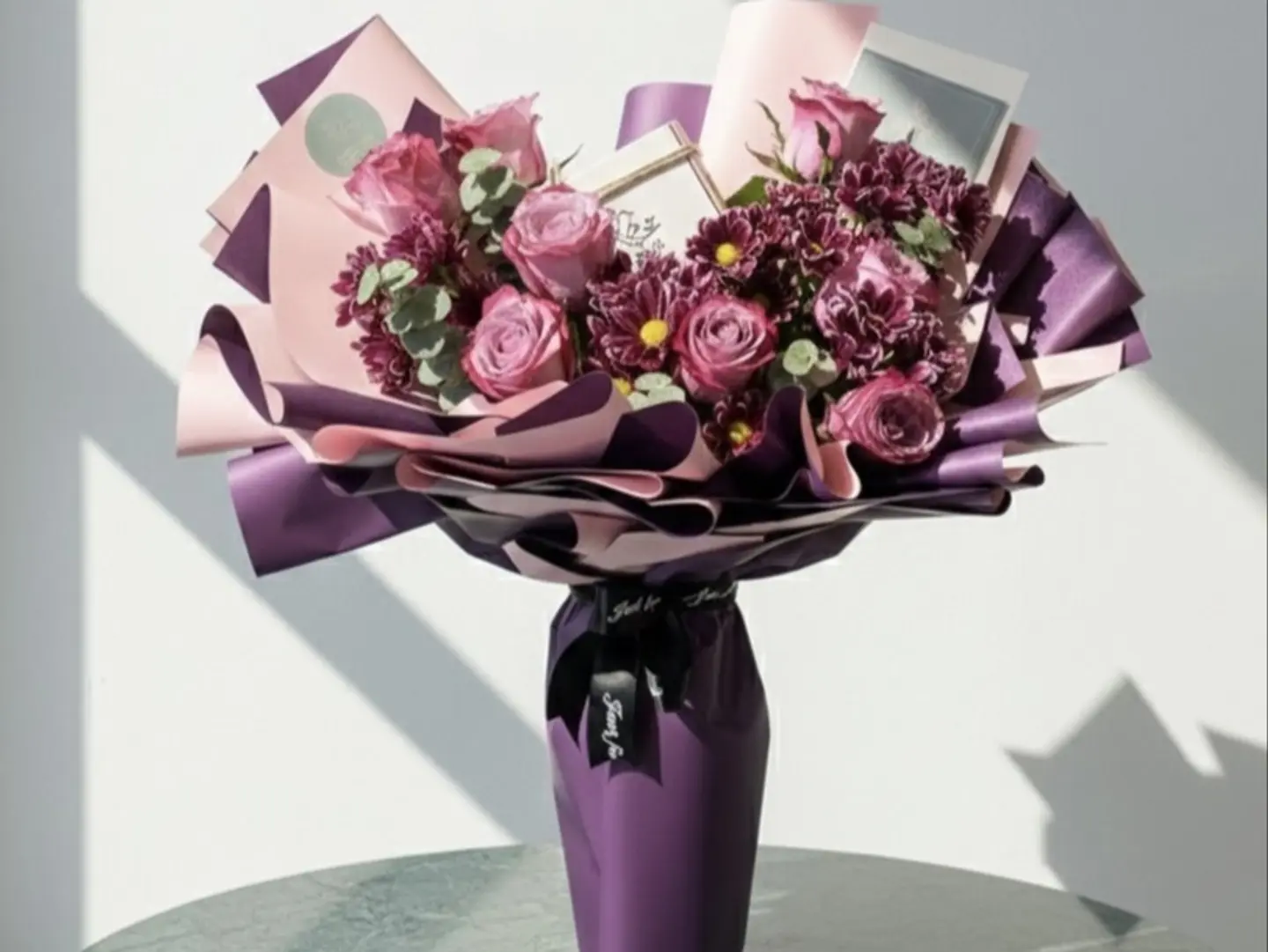 Lilac Magic Bouquet With Fayruz Chocolate