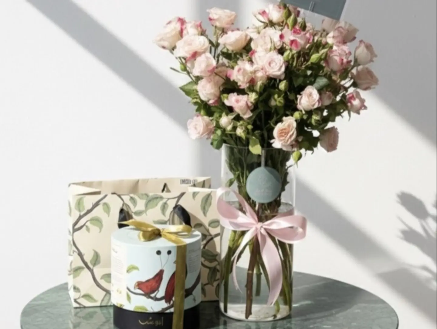 Cylinder Vase With Anoosh Chocolate
