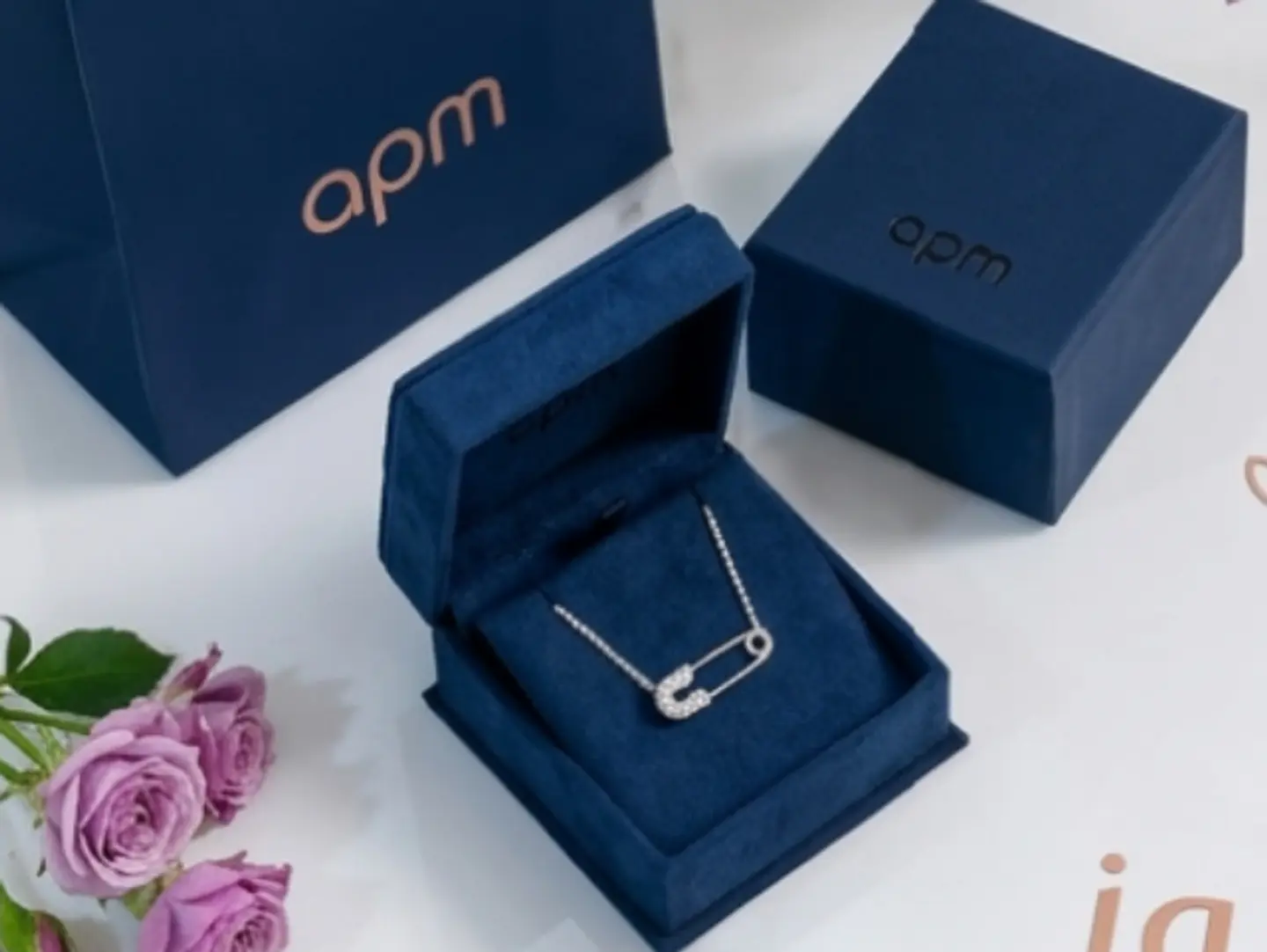 Elegant Safety Pin Necklace