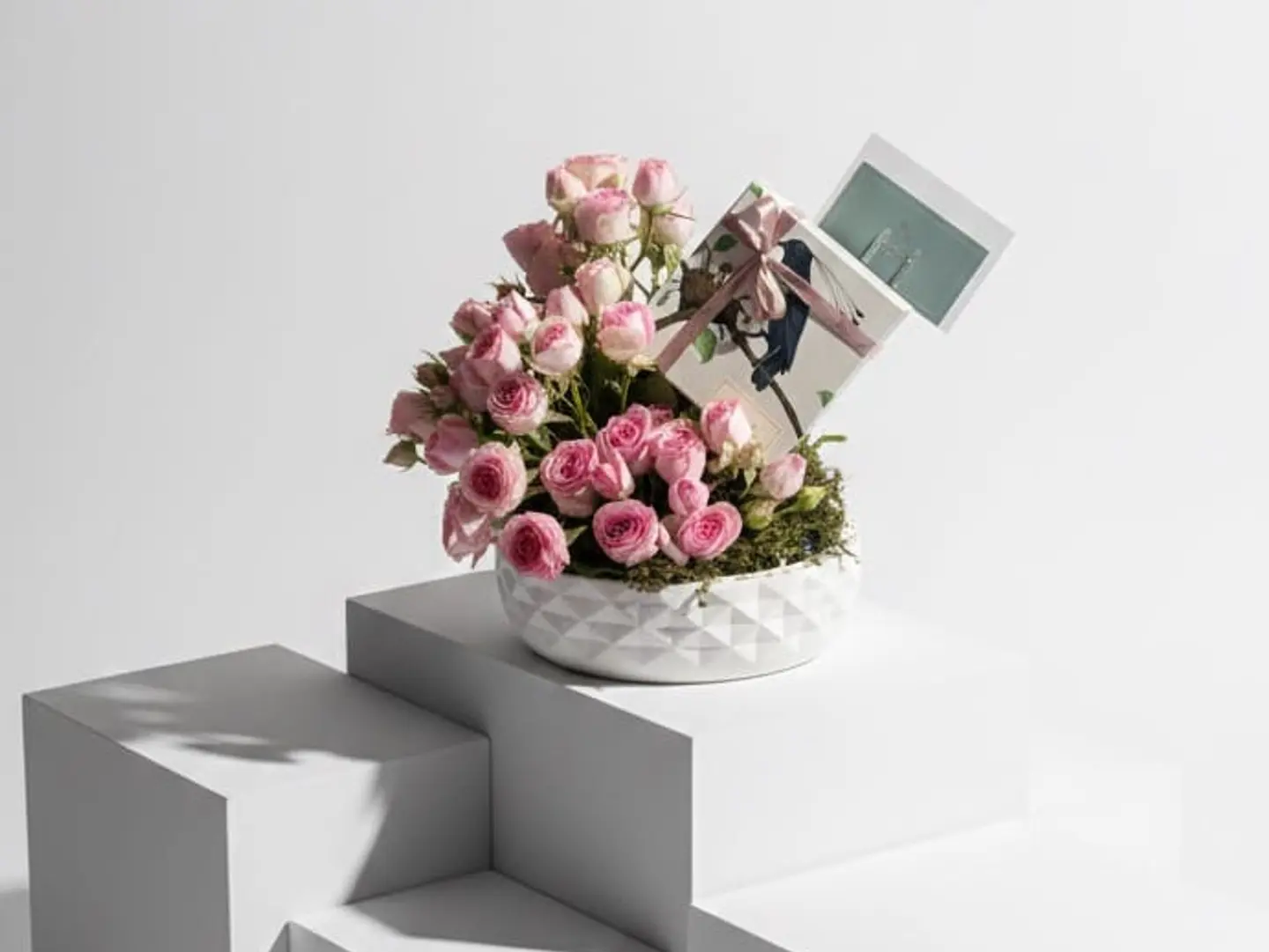Anoush Chocolate With White Vase