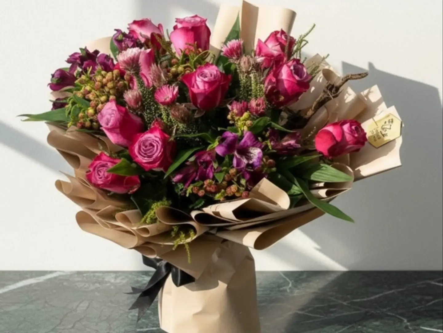 Purple Blooms Bouquet