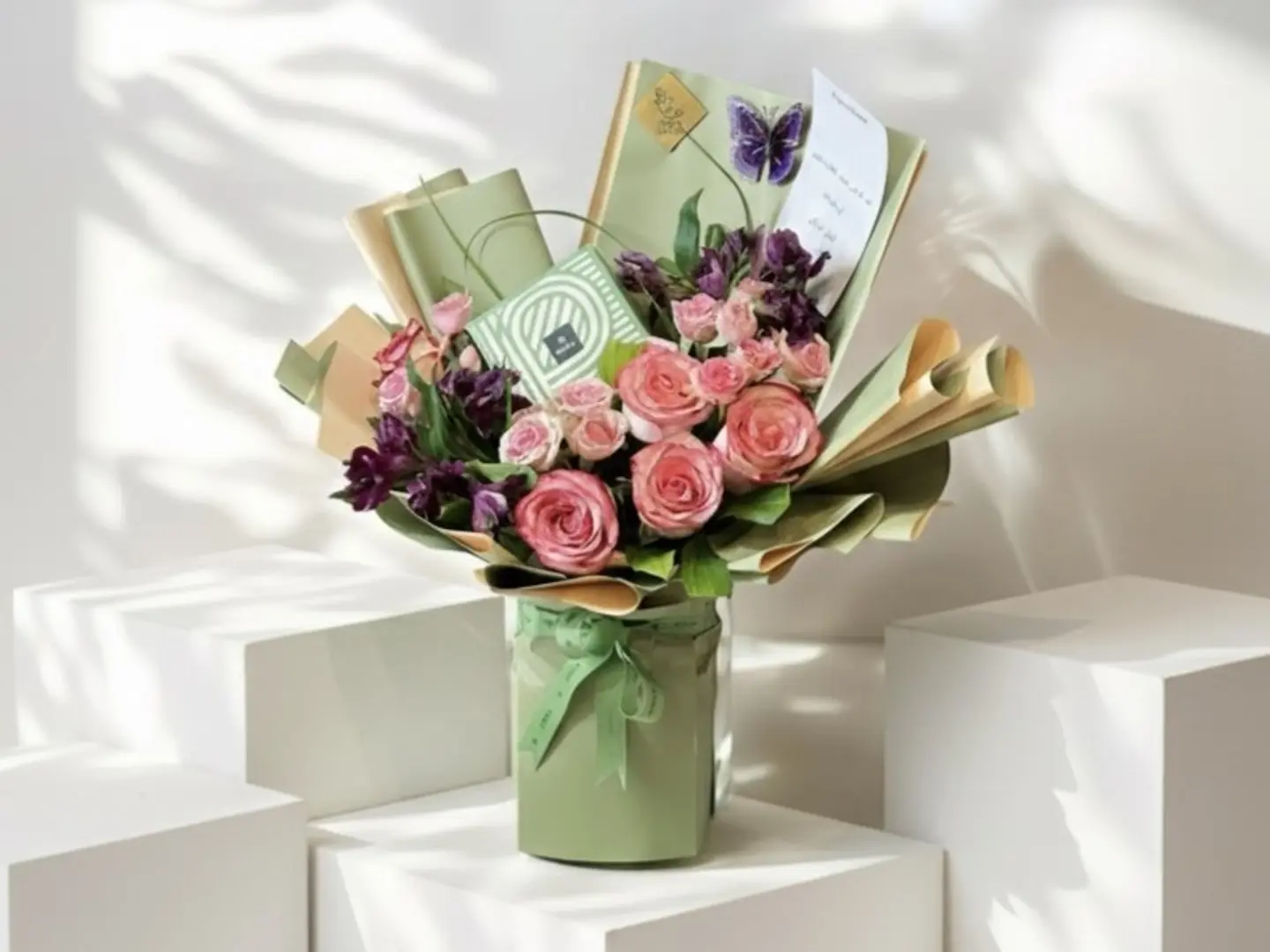 Patchi Mashreen Pink And Purple Bouquet