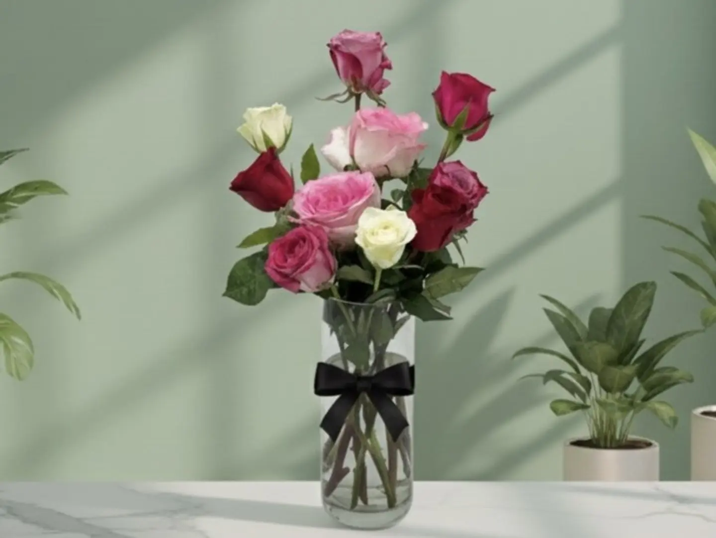 Zaebaq Vase 15 Roses