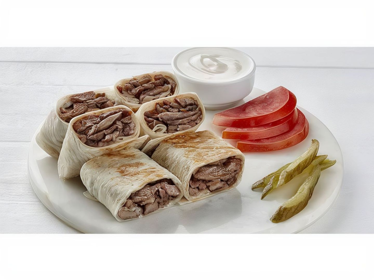 صحن عربي لحم كبير