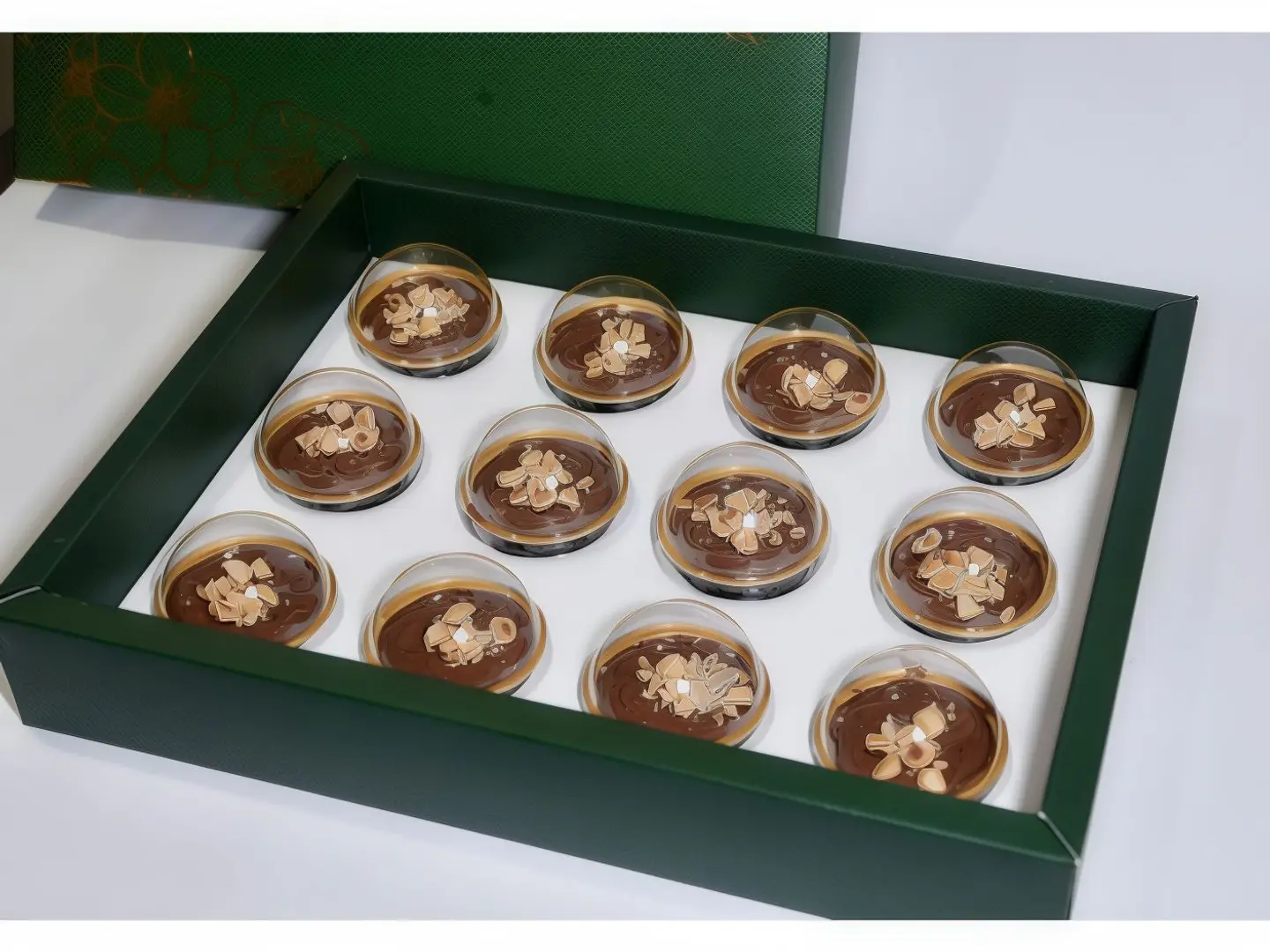 Box Of Mini Basbousa With Chocolate