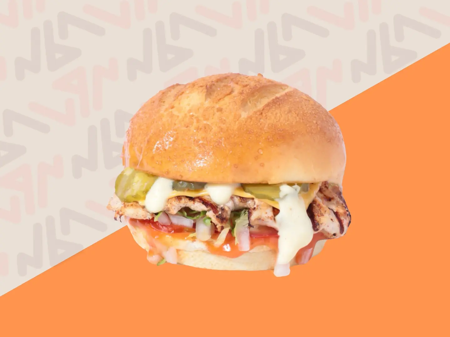 برجر دجاج مشوي