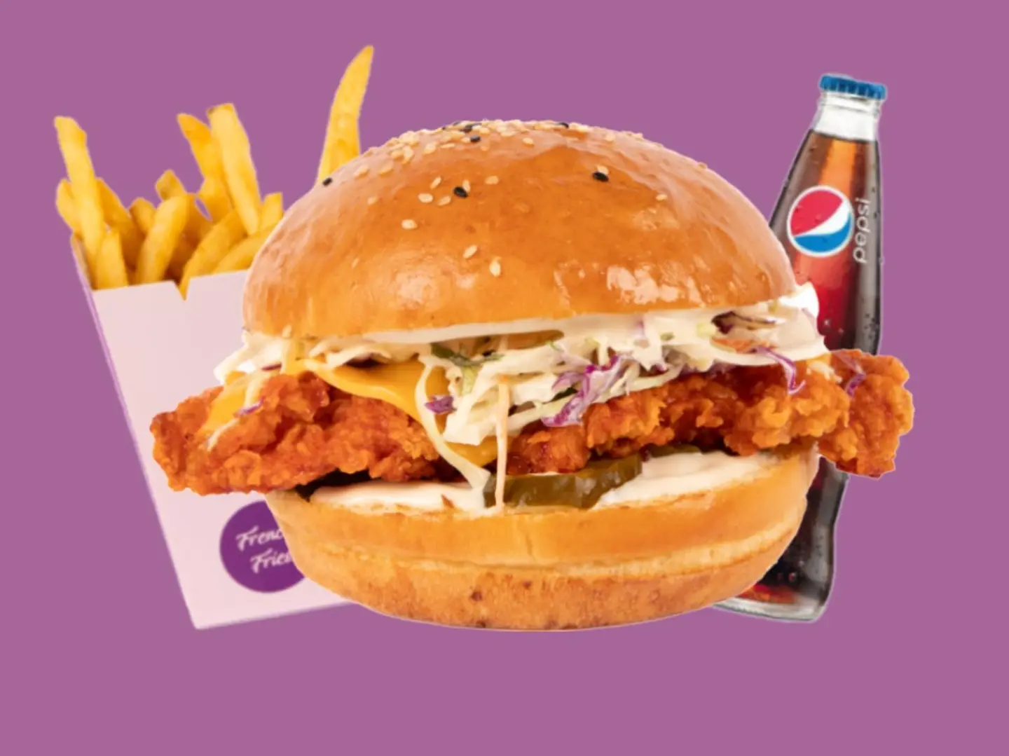 وجبة برجر شيكن كرسبي