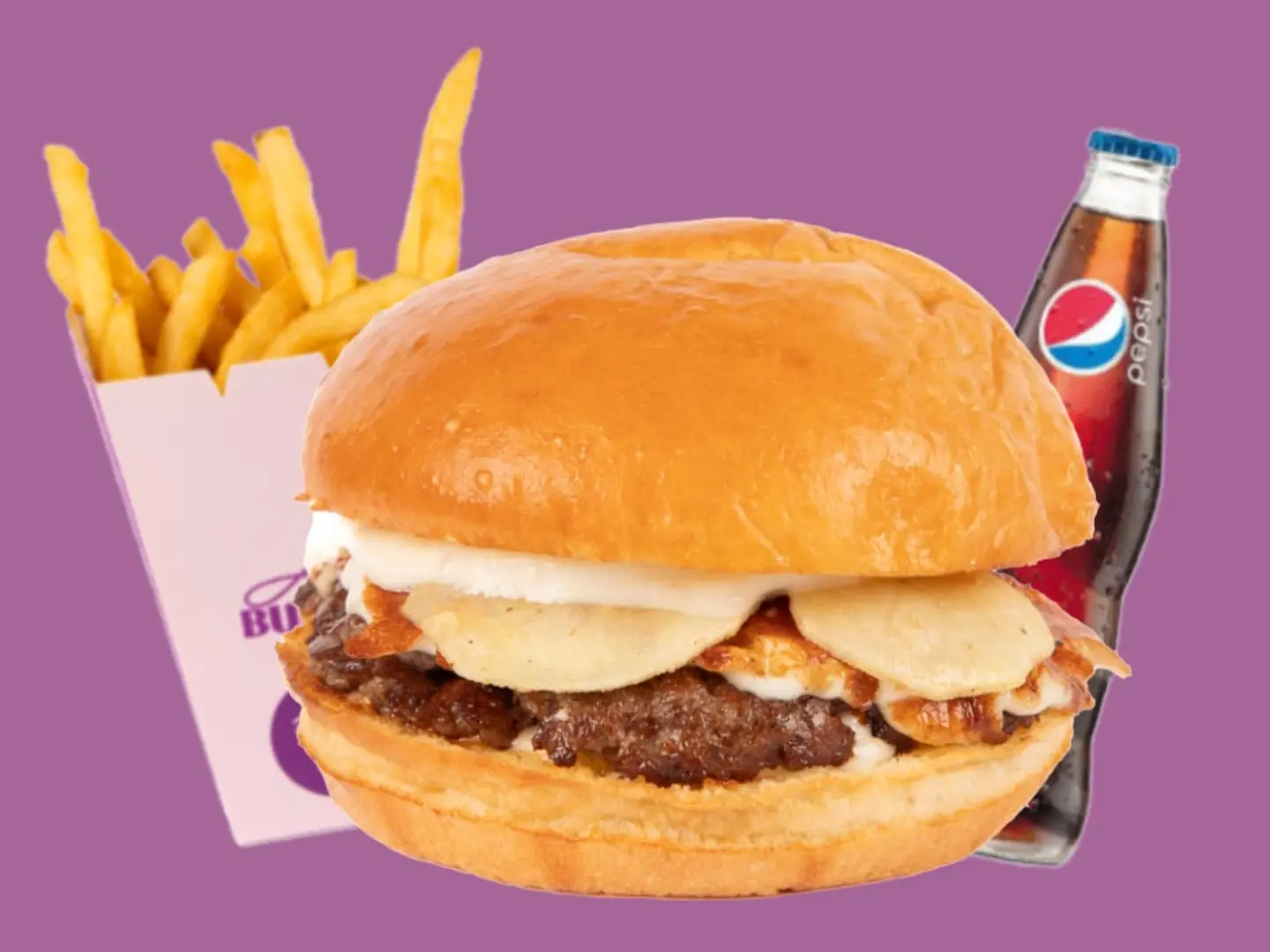 وجبة برجر لحم ترافل