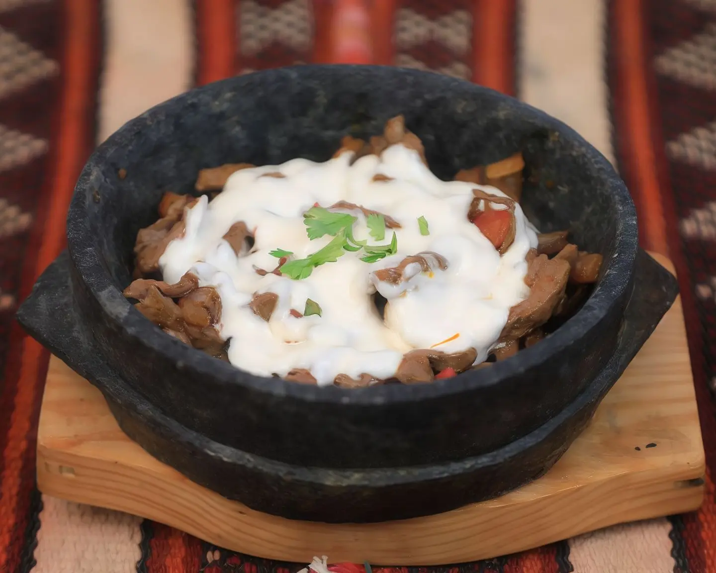 كبدة غنم مع جبن