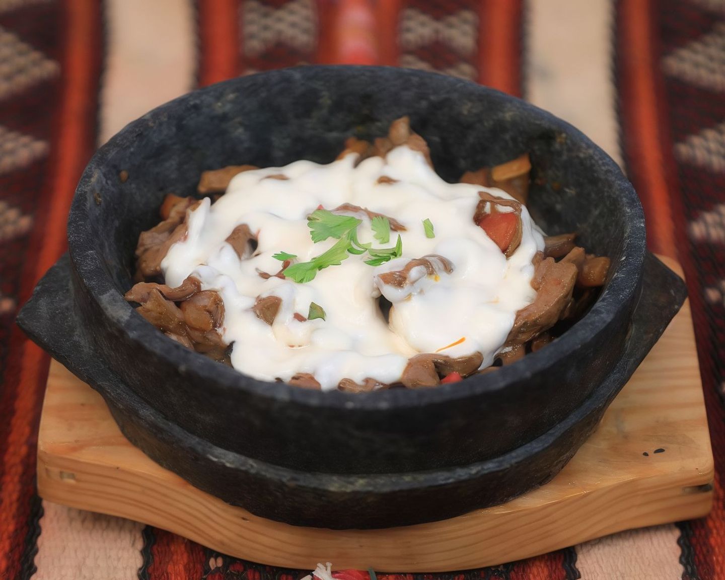 كبدة غنم مع جبن
