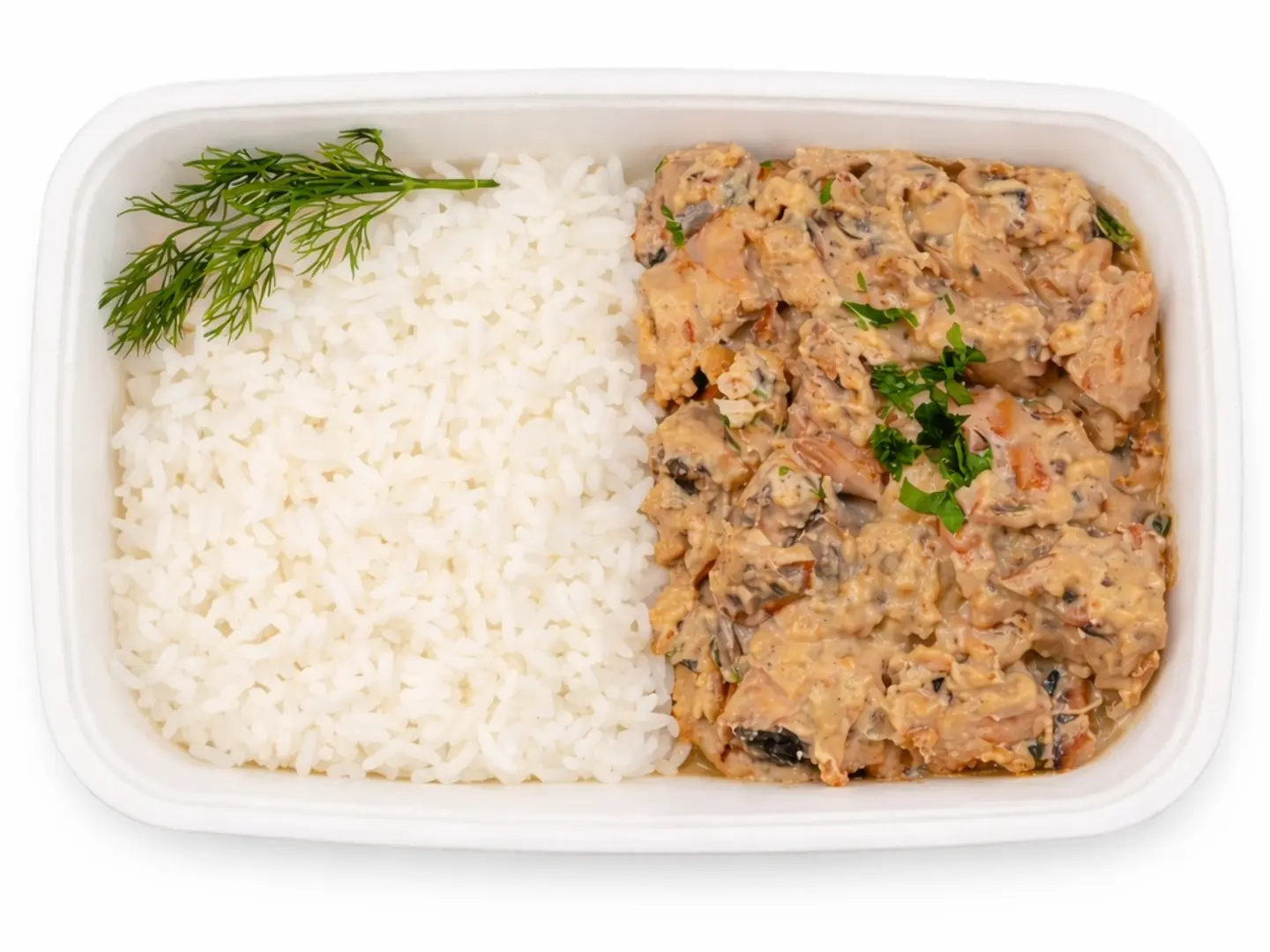 Mushroom Chicken & Rice (High Protein)
