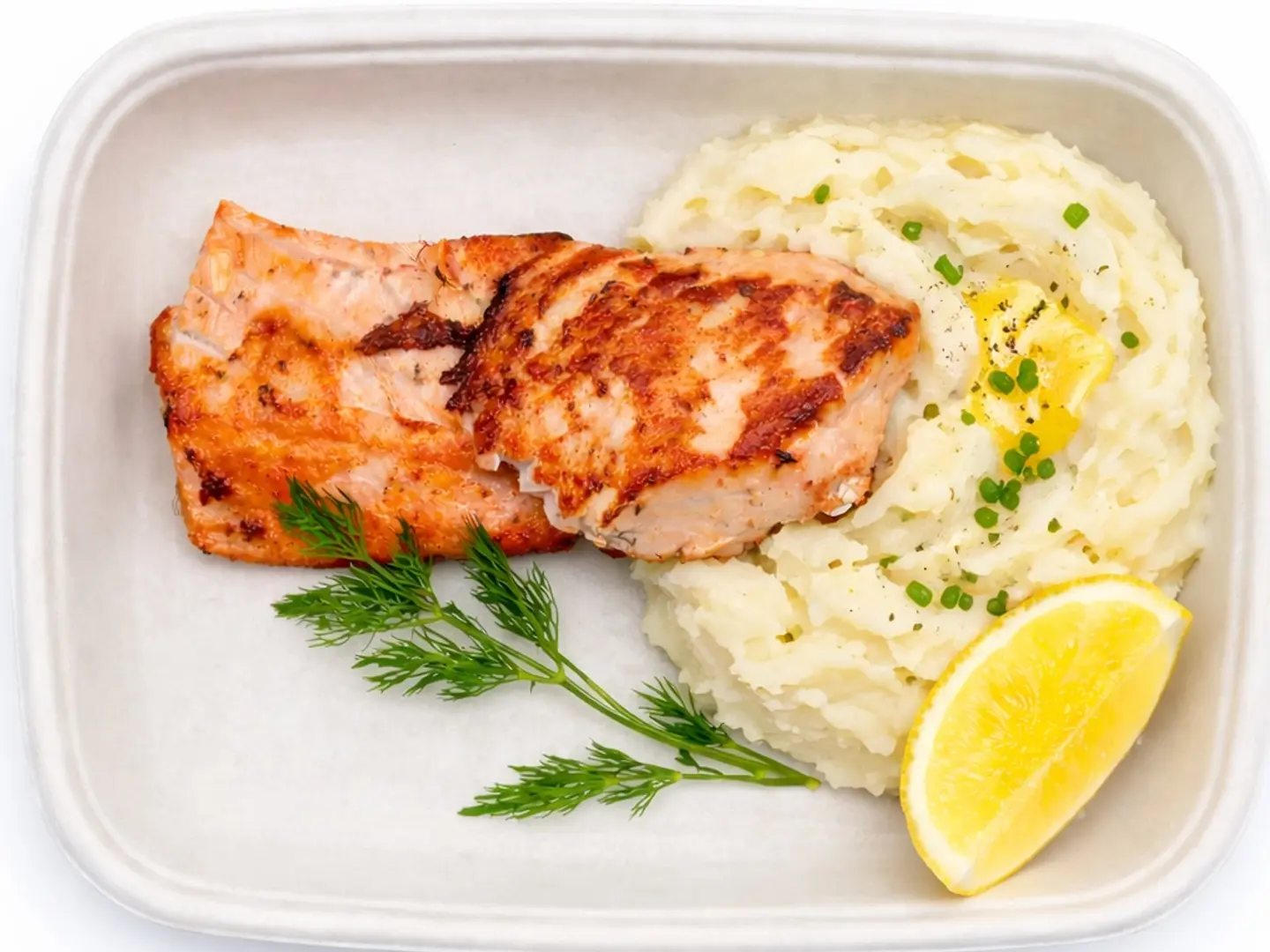 Salmon & Mash Potato (High Protein)