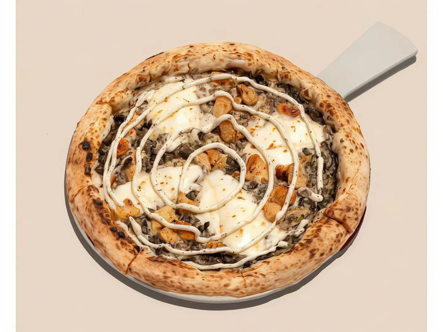Truffle Pizza With Mushrooms