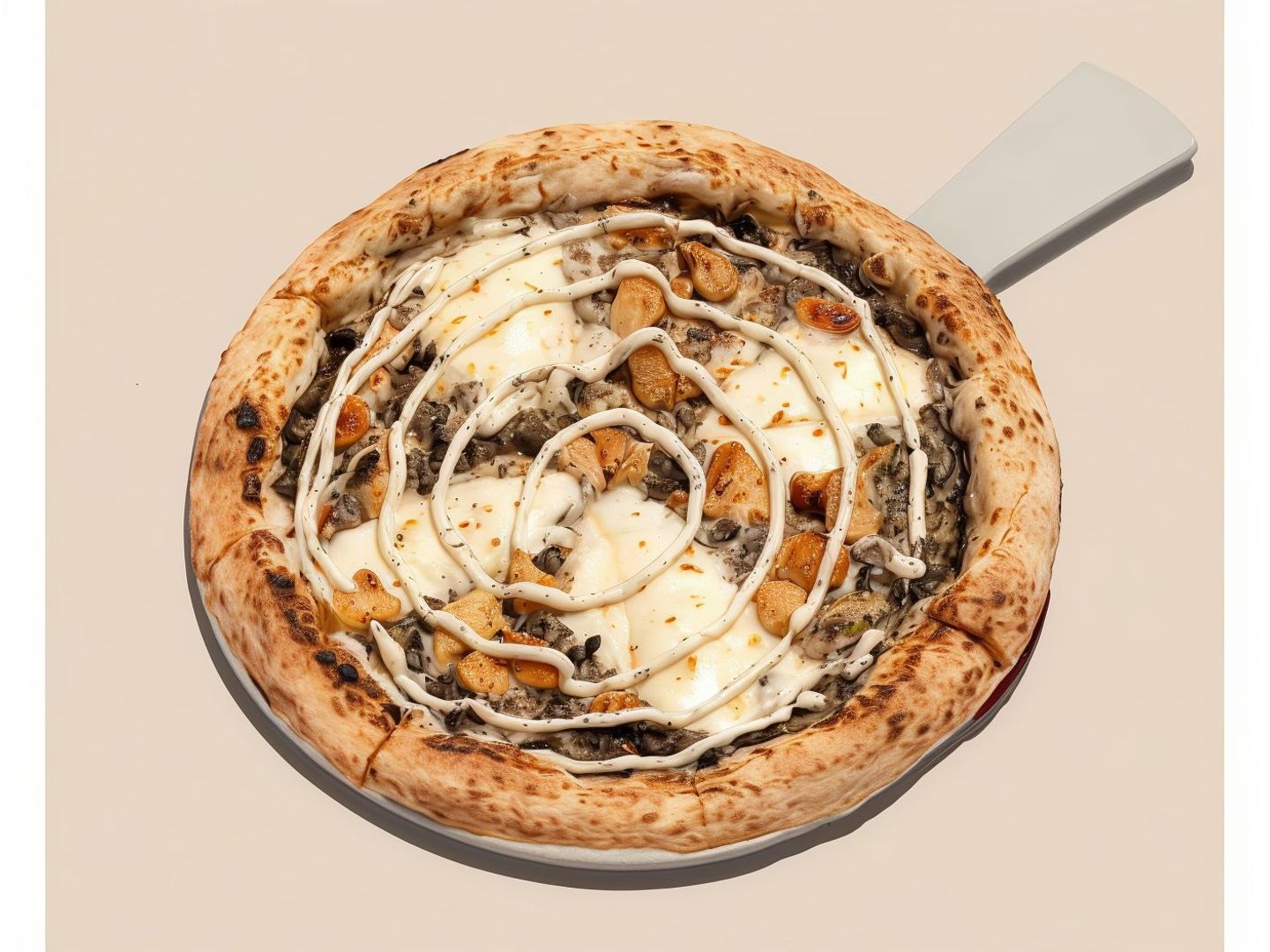 Truffle Pizza With Mushrooms