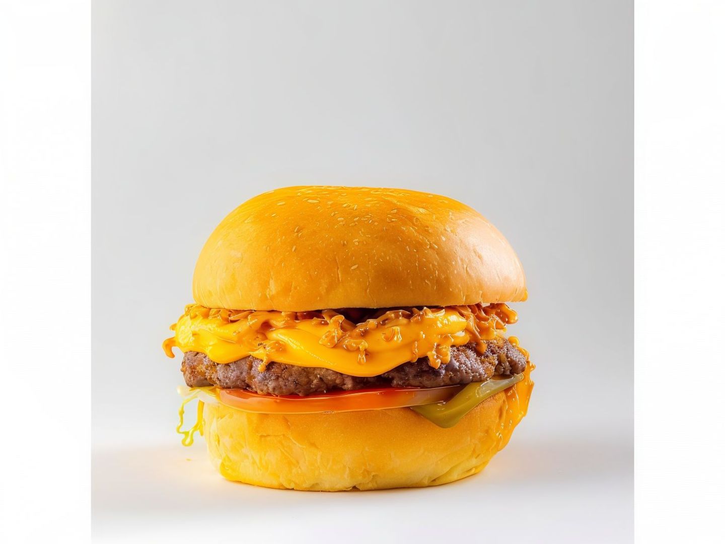 Creamy Cheddar Beef Burger