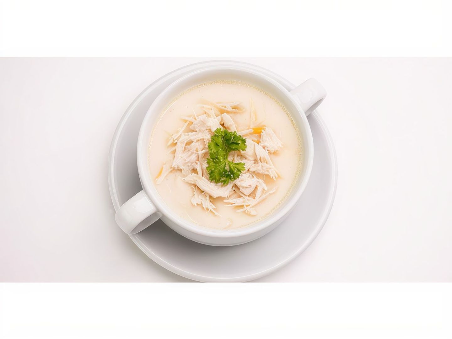 شوربة دجاج بالكريمة