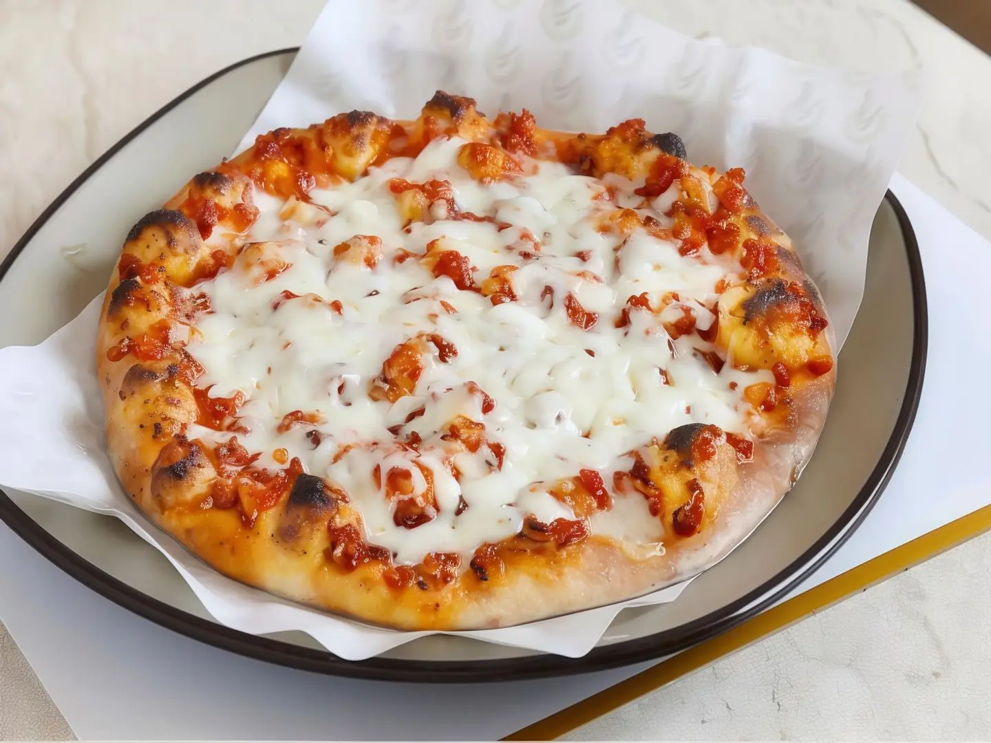 دجاج مع جبنه