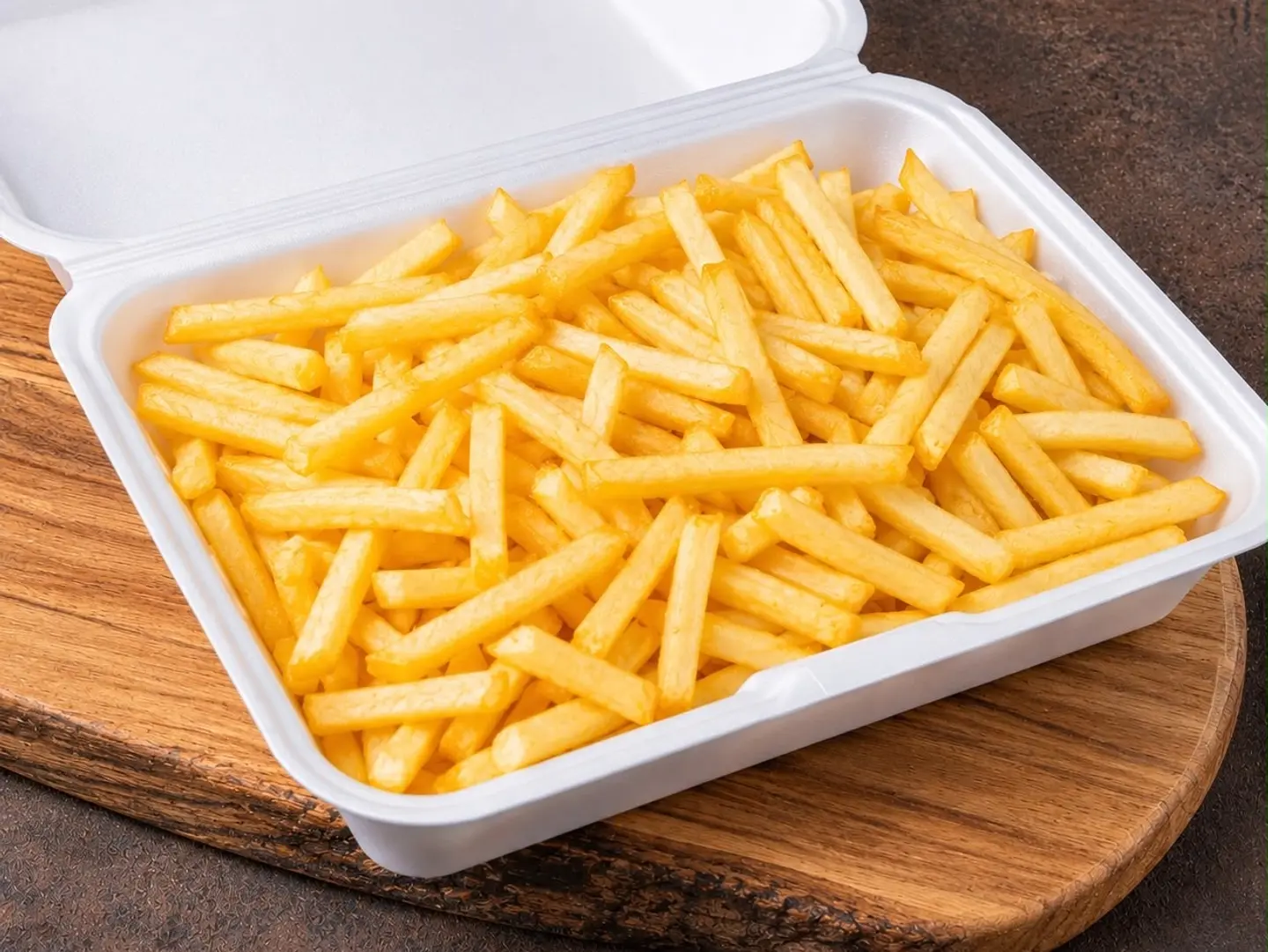 Large Plate Of Fries
