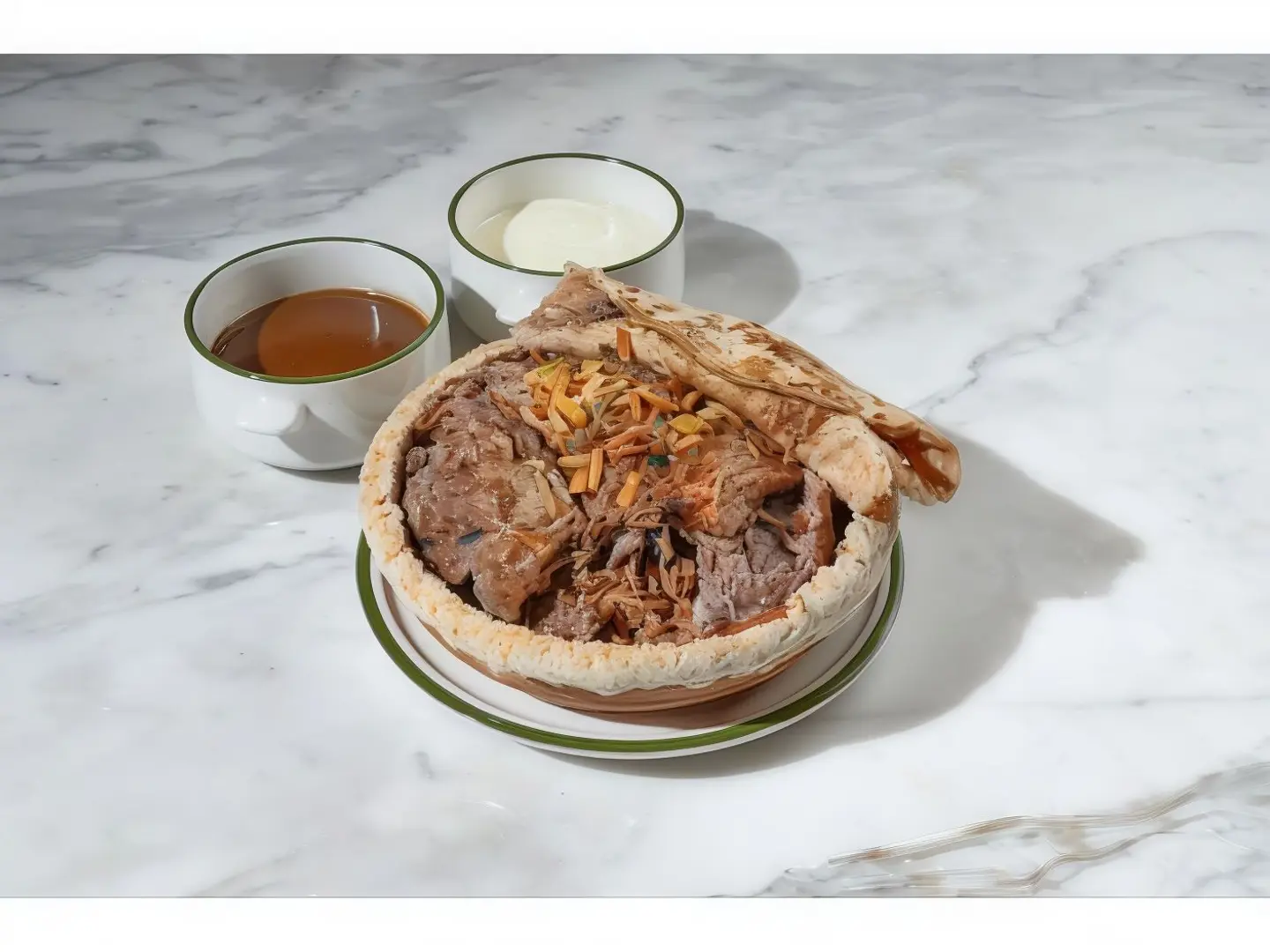 خروف محشي مع اللبن