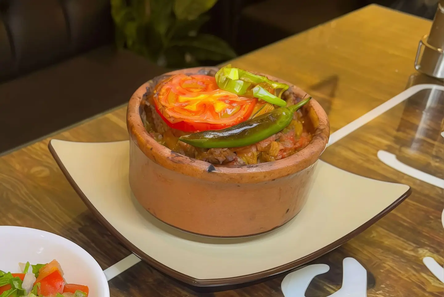 طاجن خضار باللحم + أرز مصري