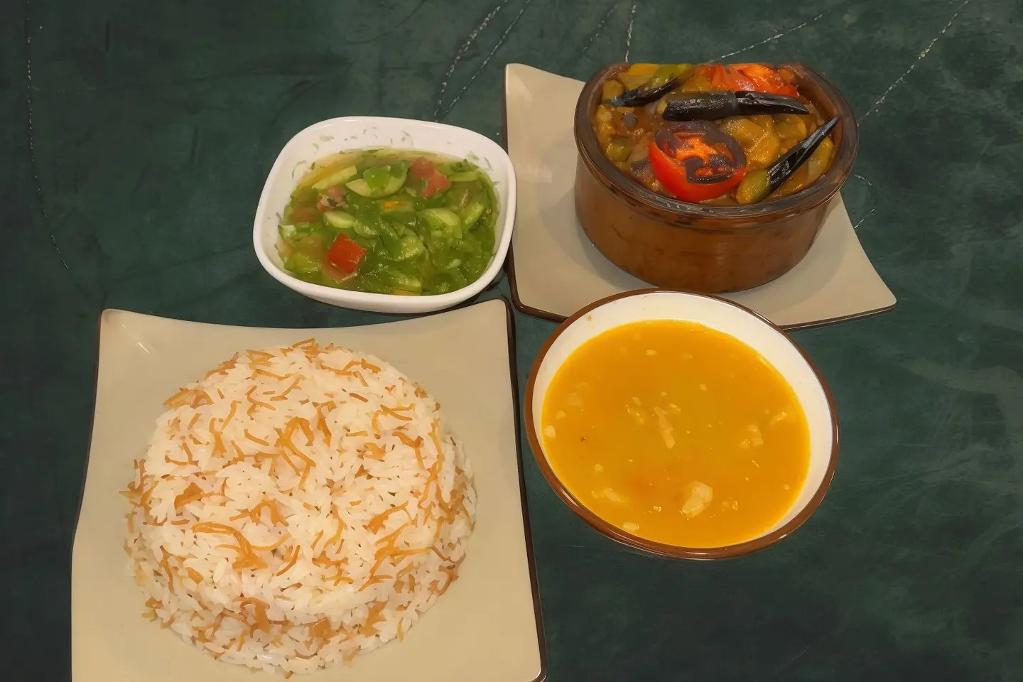 عرض اثنين طاجن + أرز