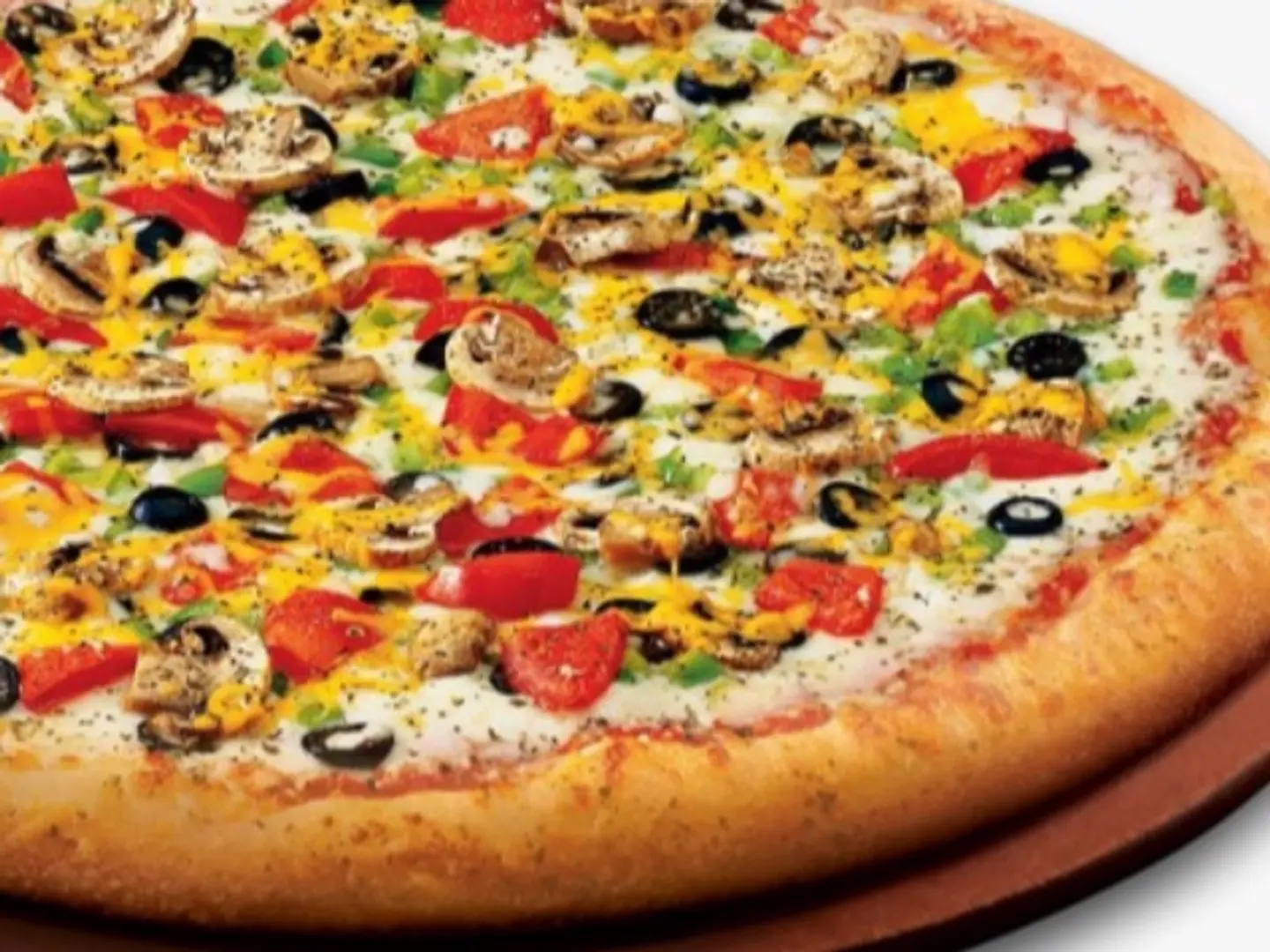 Small Vegetable Cream Cheese Pizza