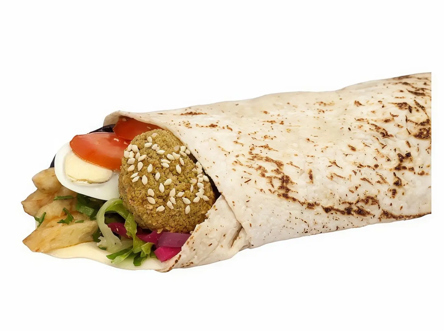 Saj Bread Falafel