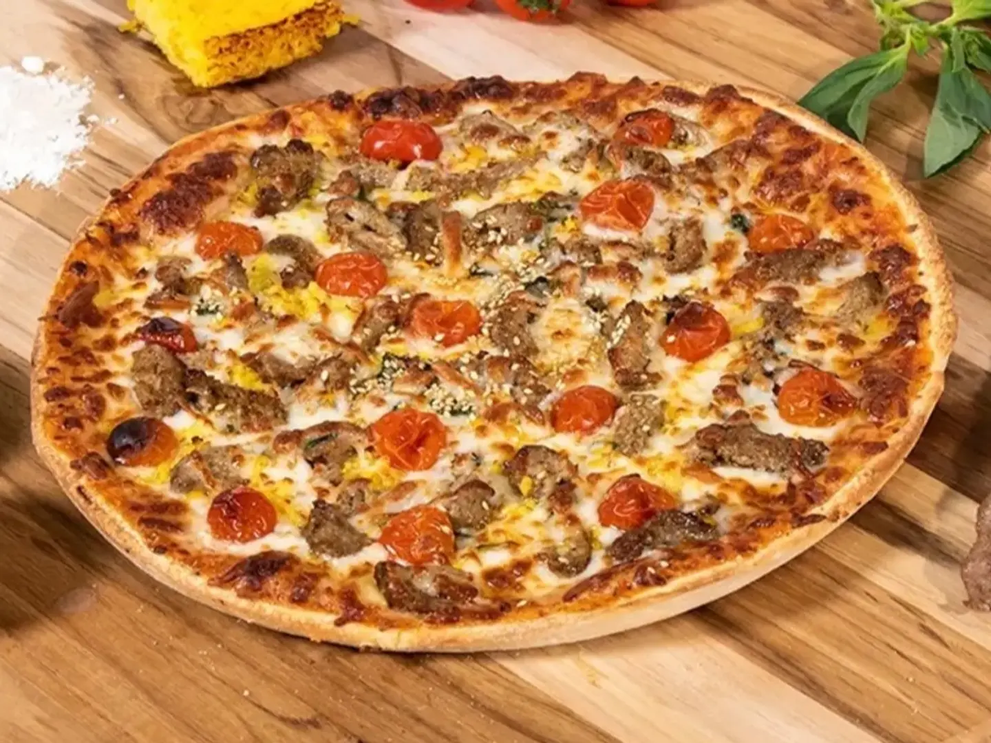 Large Turkish Meat Kebab Pizza