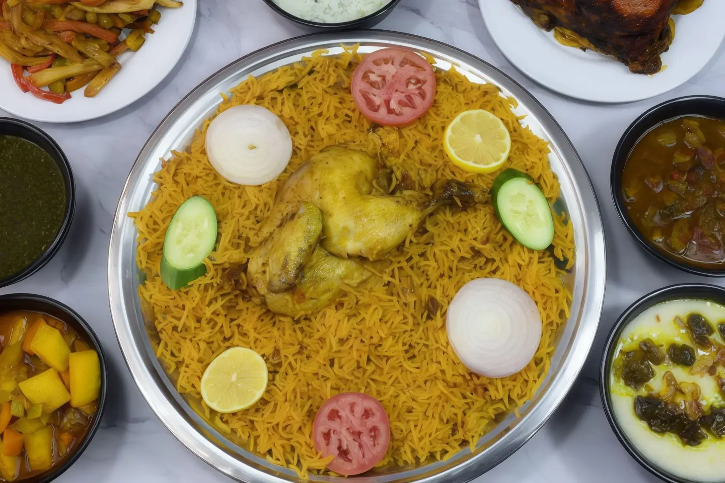 حبة دجاج كاملة مجبوس شهد