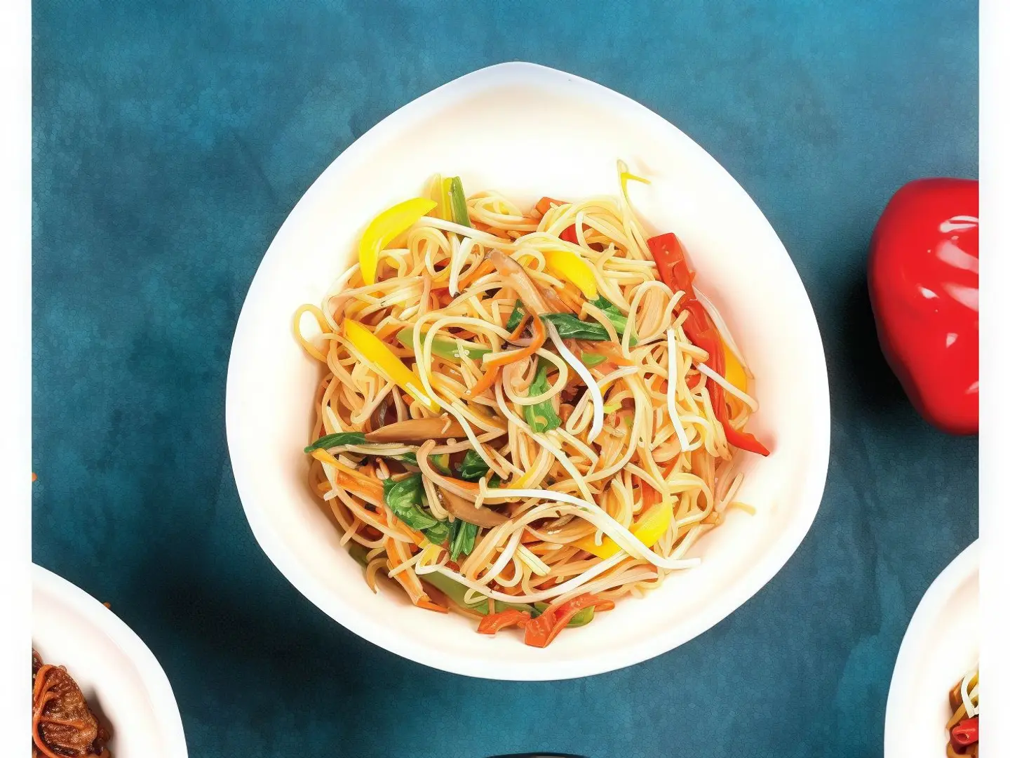 الخضار هاكا المعكرونة