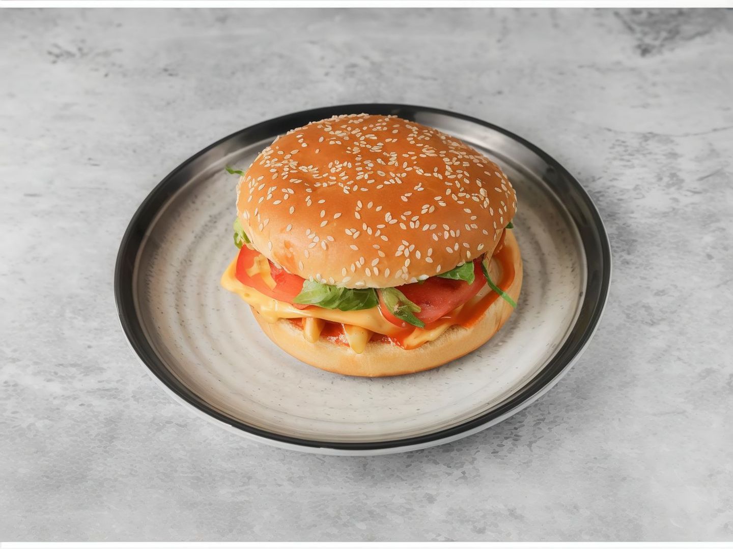 Chicken Burger With Cheese