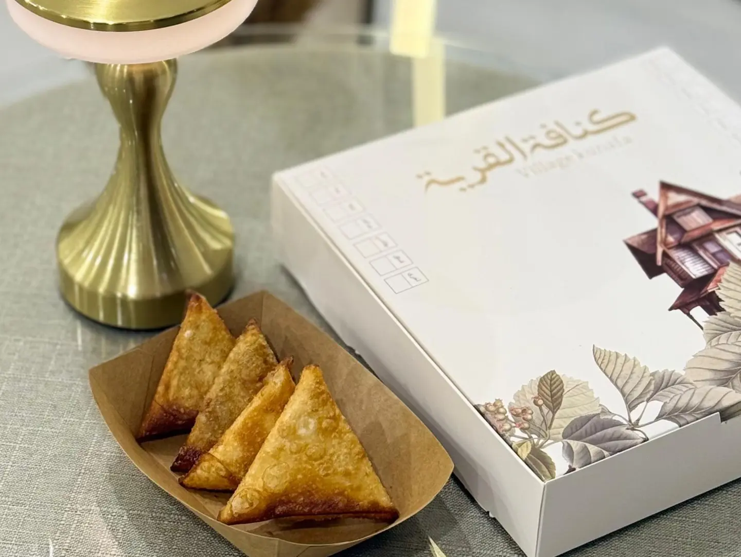 سمبوسة الجبن السائل بالزيت