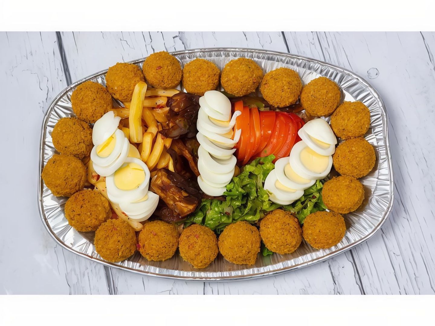 صحن فلافل مشكل