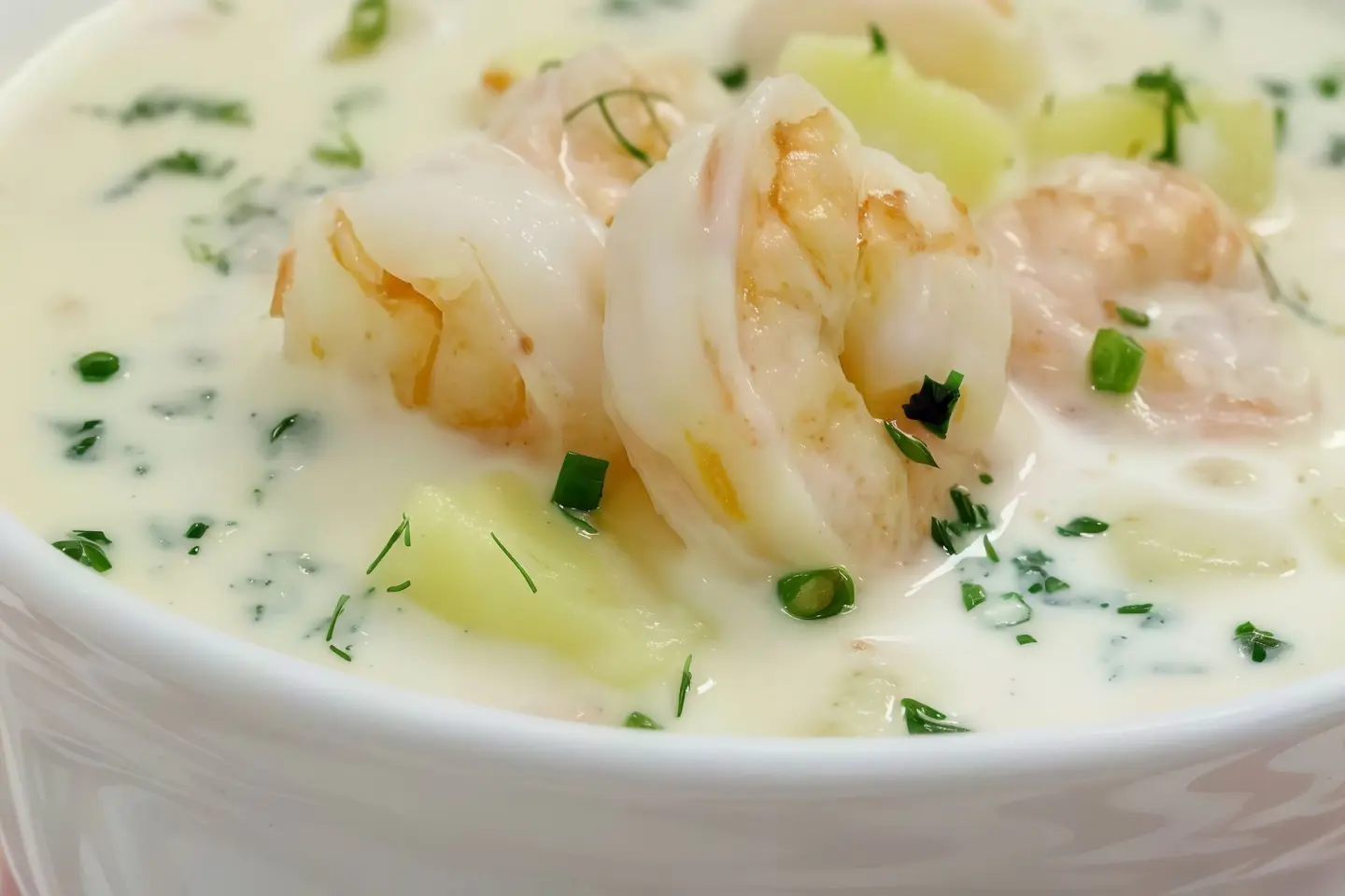 شوربة جمبري بالكريمة