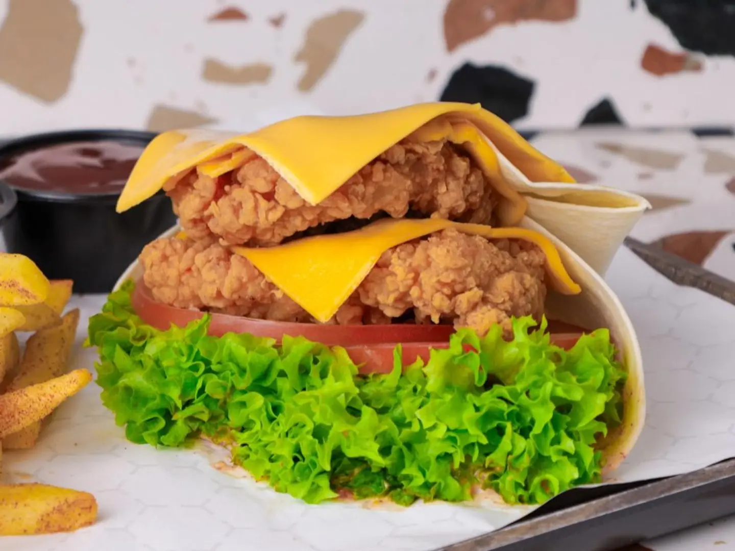 Classic Double Chicken Fillet Burger