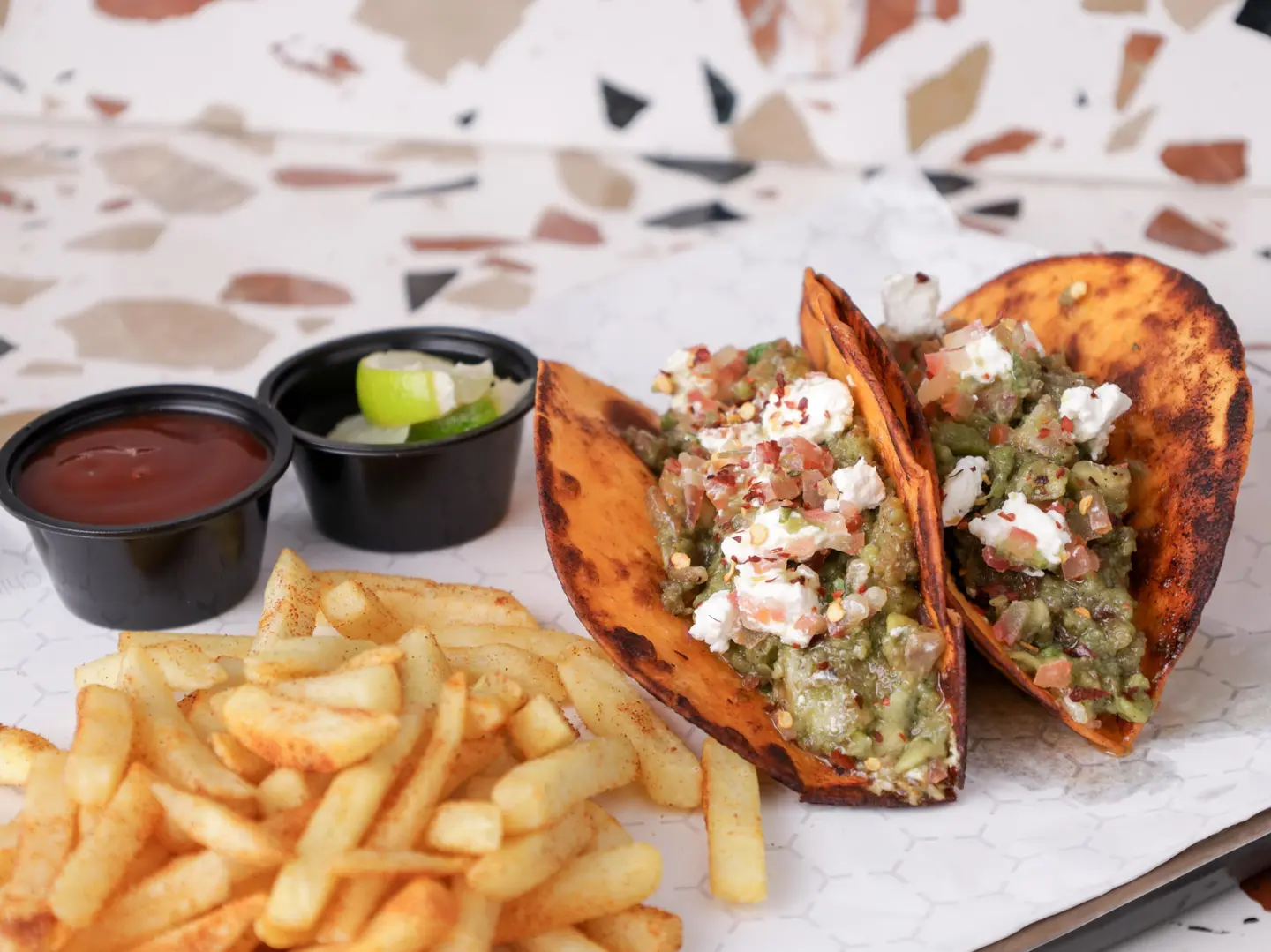 Avocado Feta Taco Meal