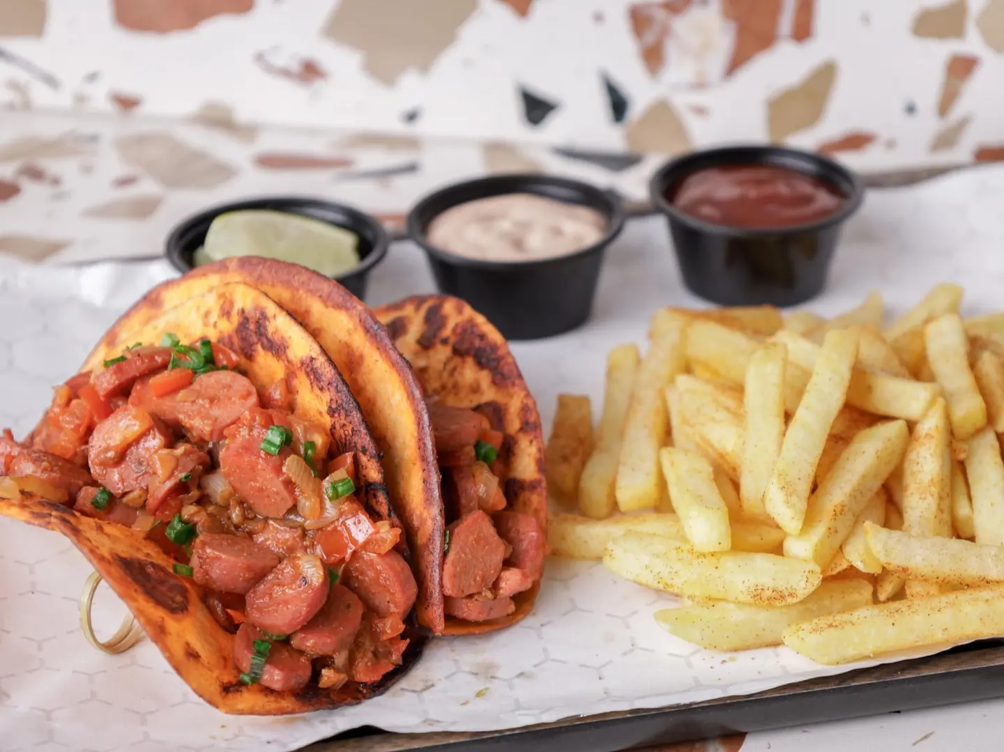 Mexican Sausage Taco Meal