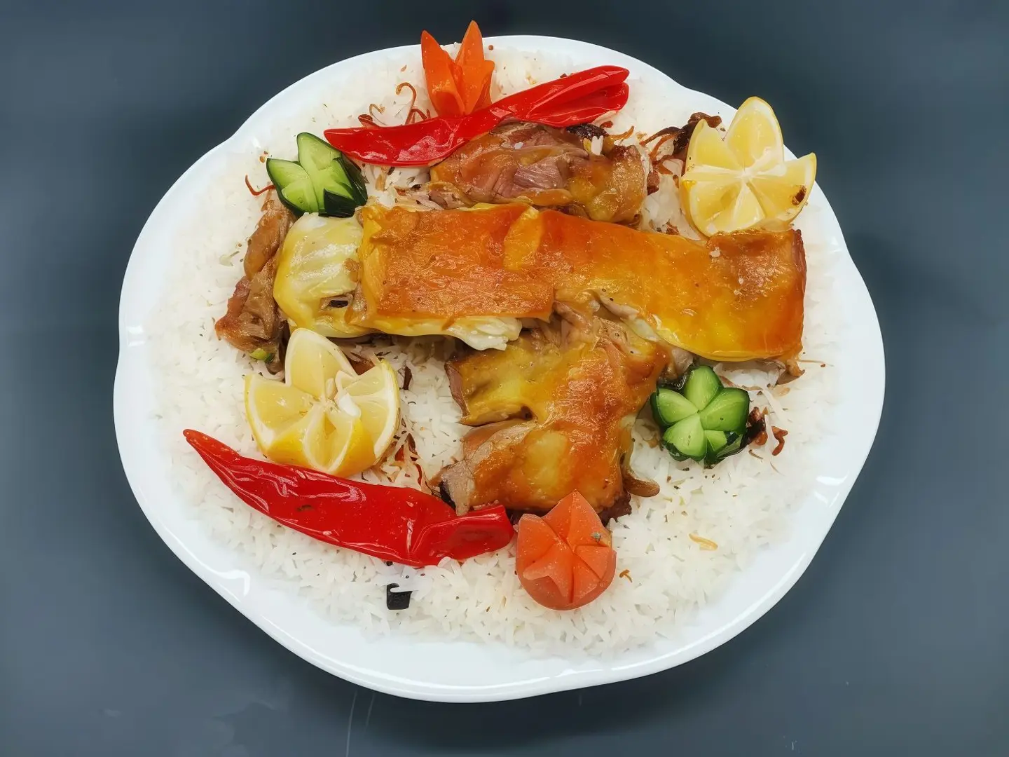 For One Person Tais Meat With Beshawer Rice