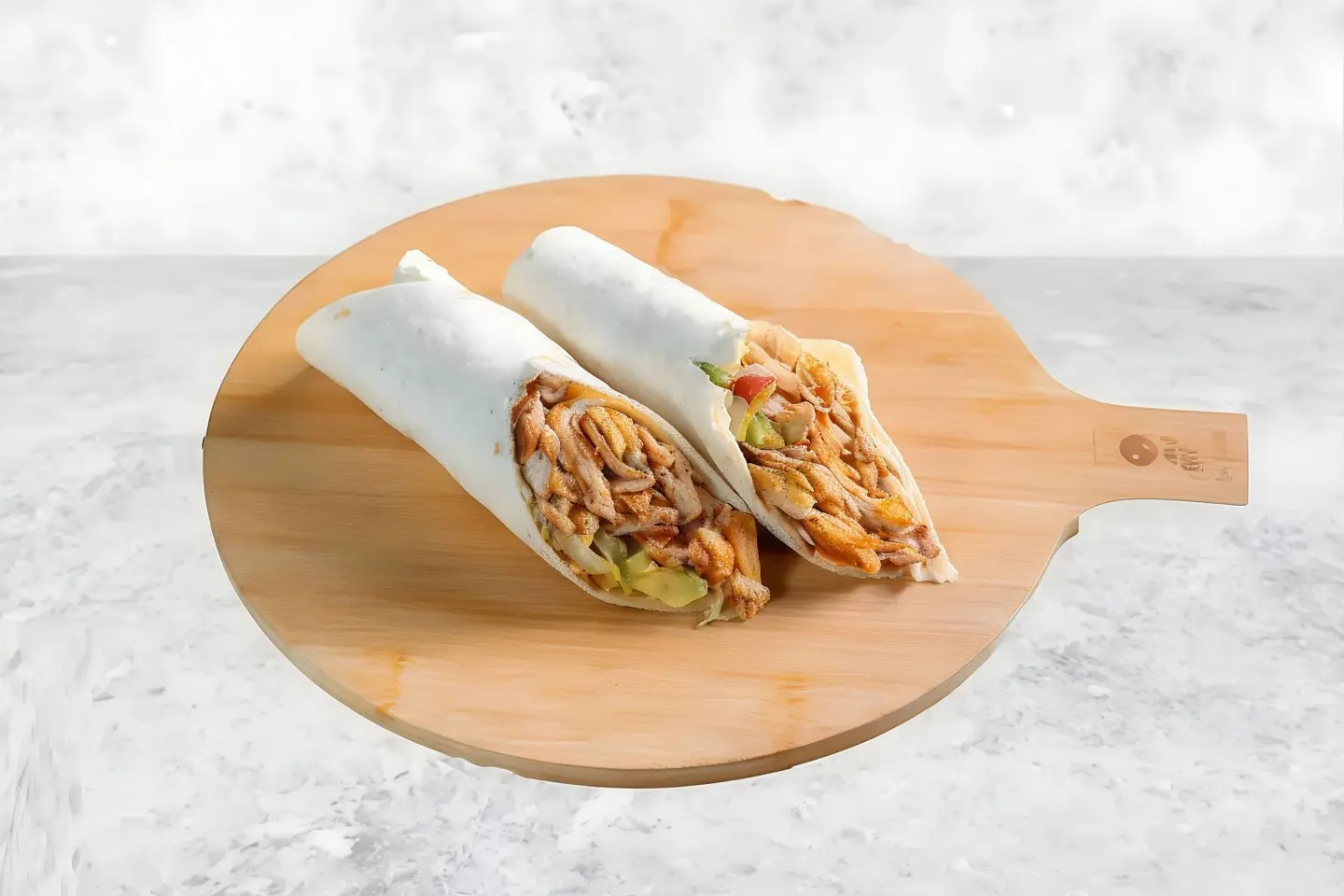 Chicken Shawarma Sandwich With Cheese