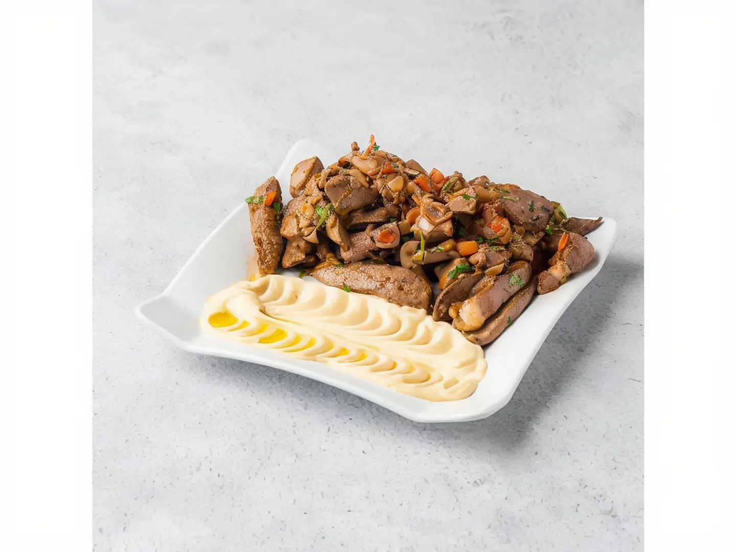 Lamb Liver With Hummus