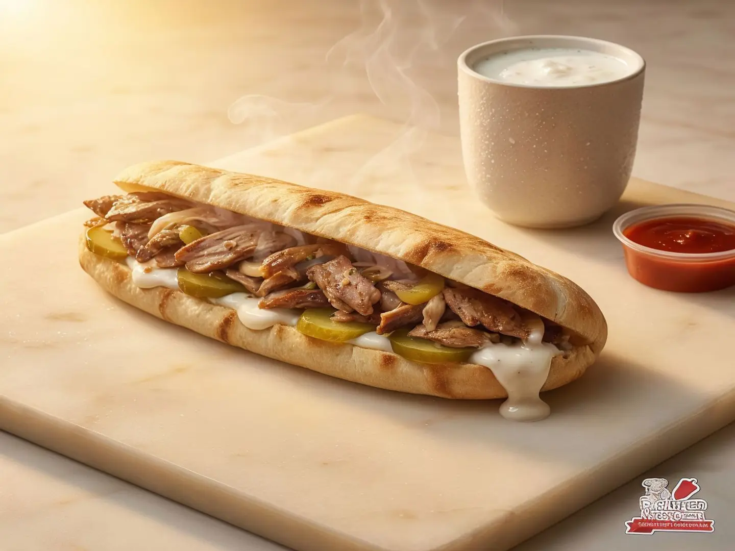 ساندوتش لحم صغير