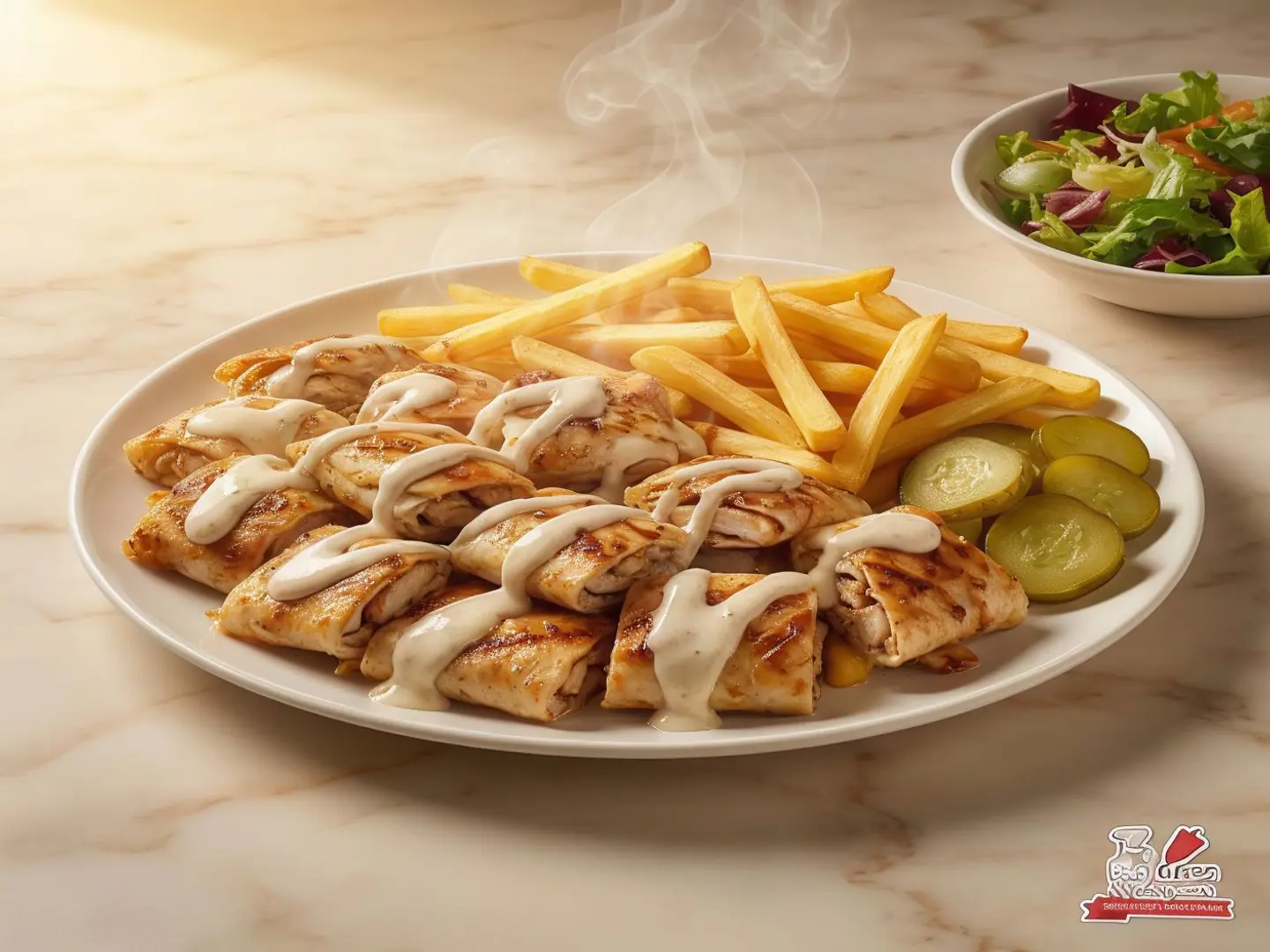 صحن عربي دجاج دبل