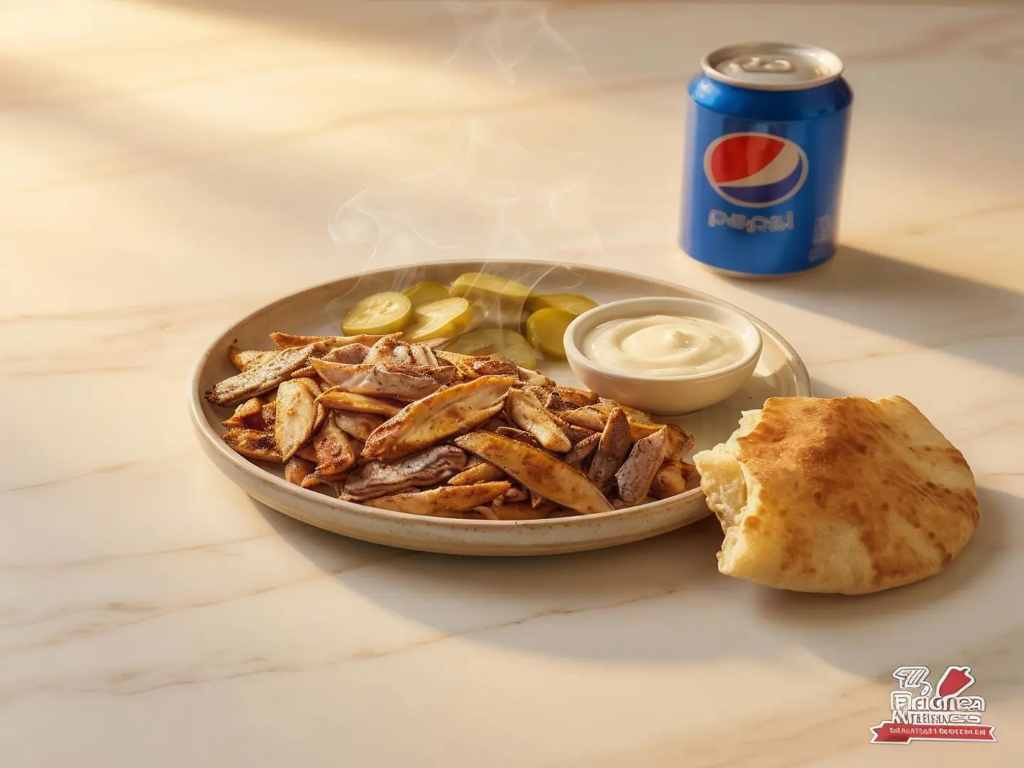 صحن شاورما صغير